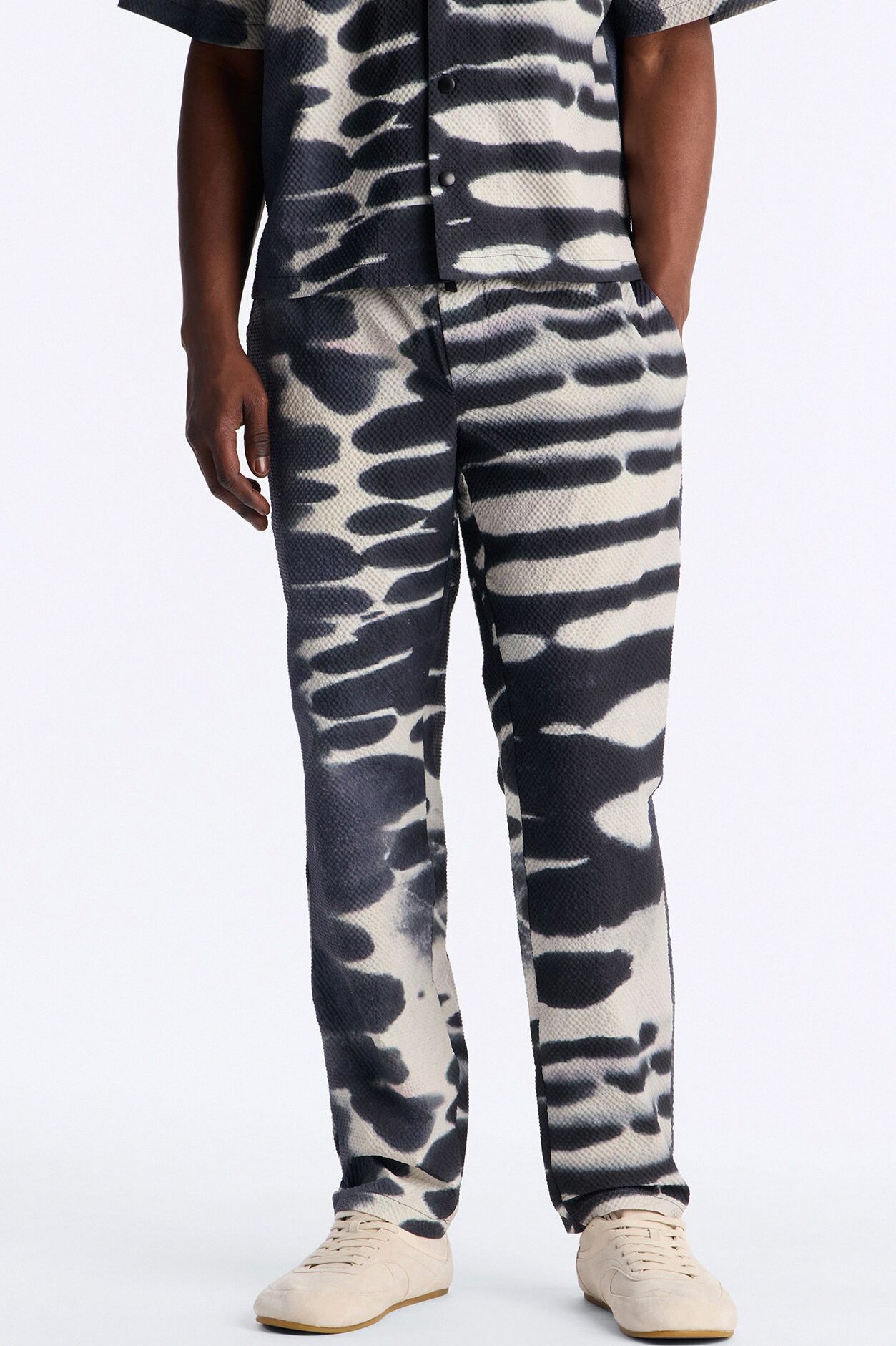 Lunar Forge Textured Straight Leg Pant - Grey/combo