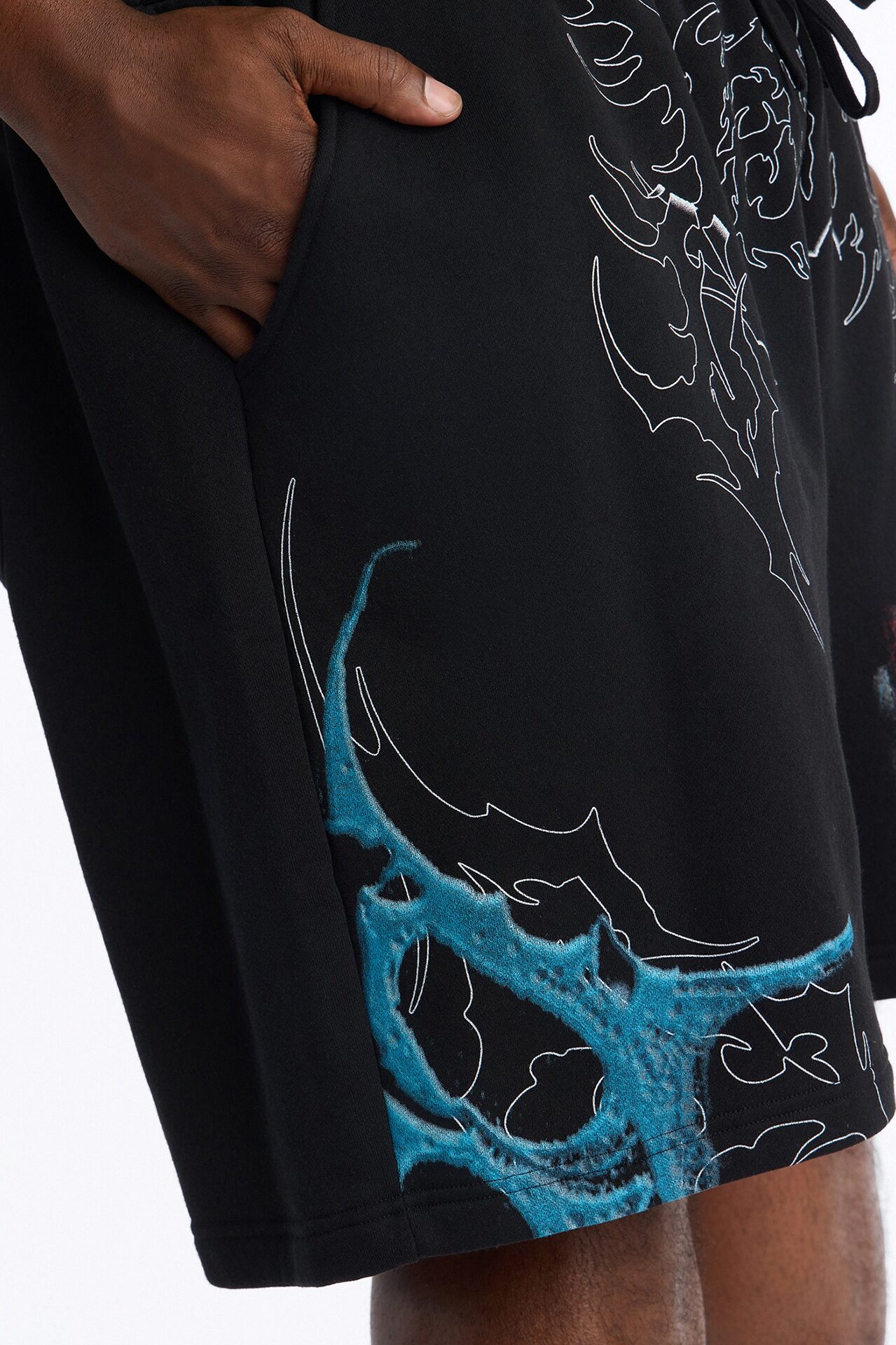 Venom All Over Print Relaxed Sweat Short - Black