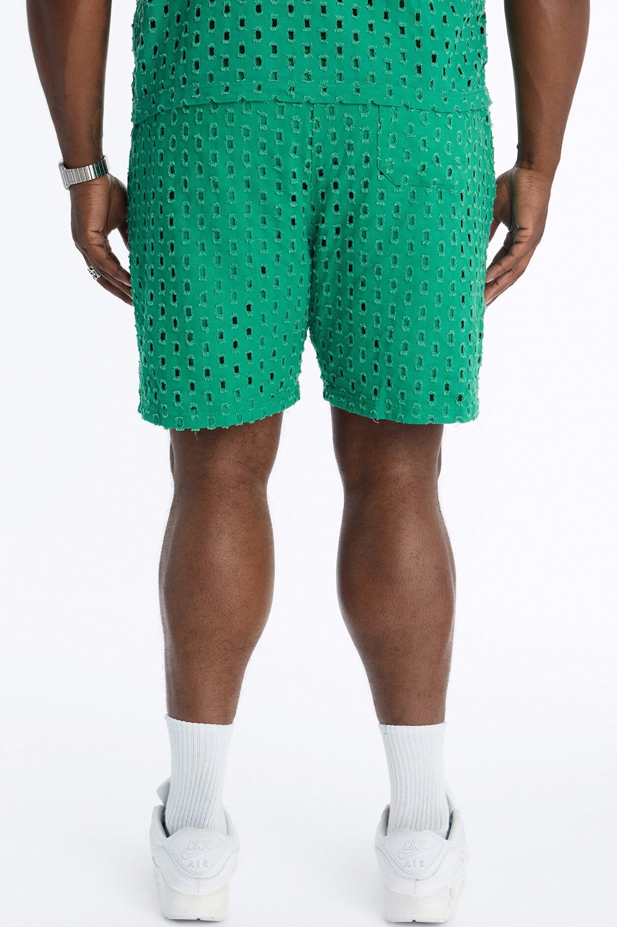 Jungle Palm Relaxed Short - Green
