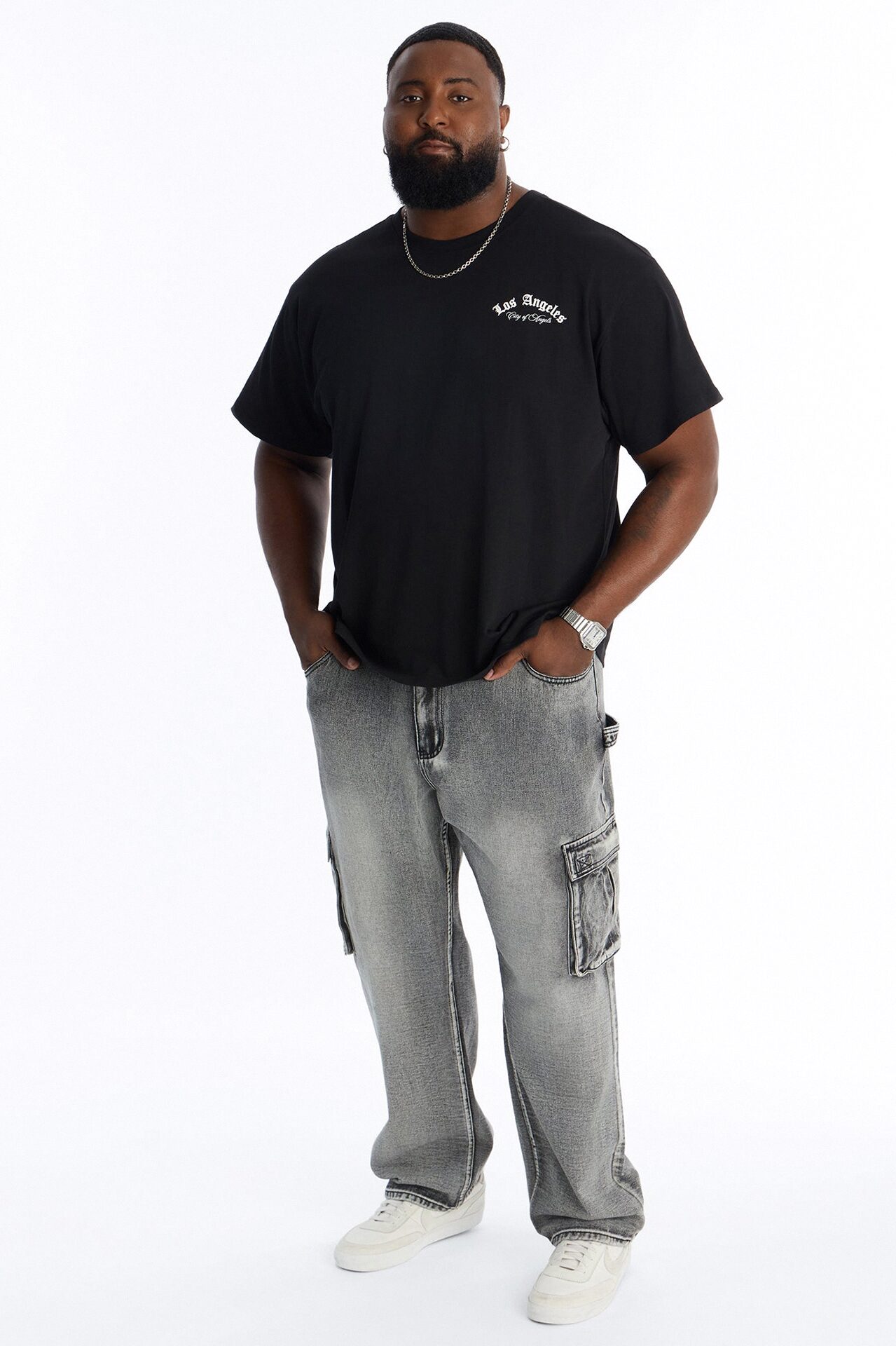 Chill Straight Cargo Jean - Grey