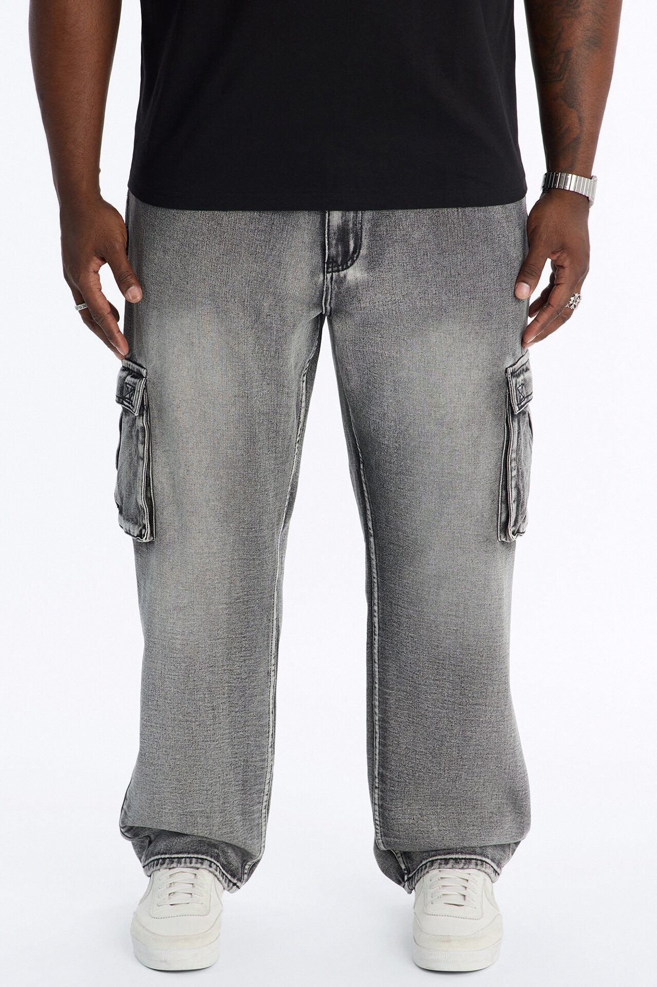 Chill Straight Cargo Jean - Grey