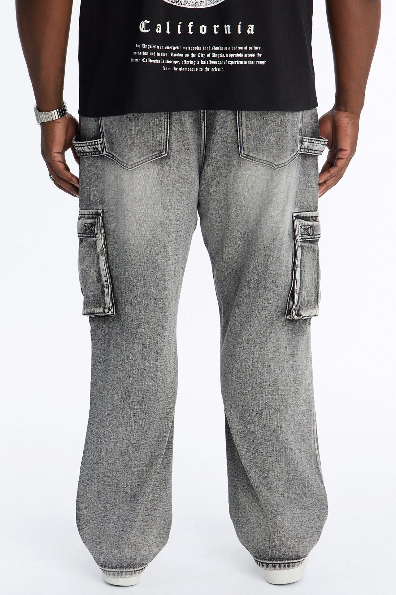 Chill Straight Cargo Jean - Grey