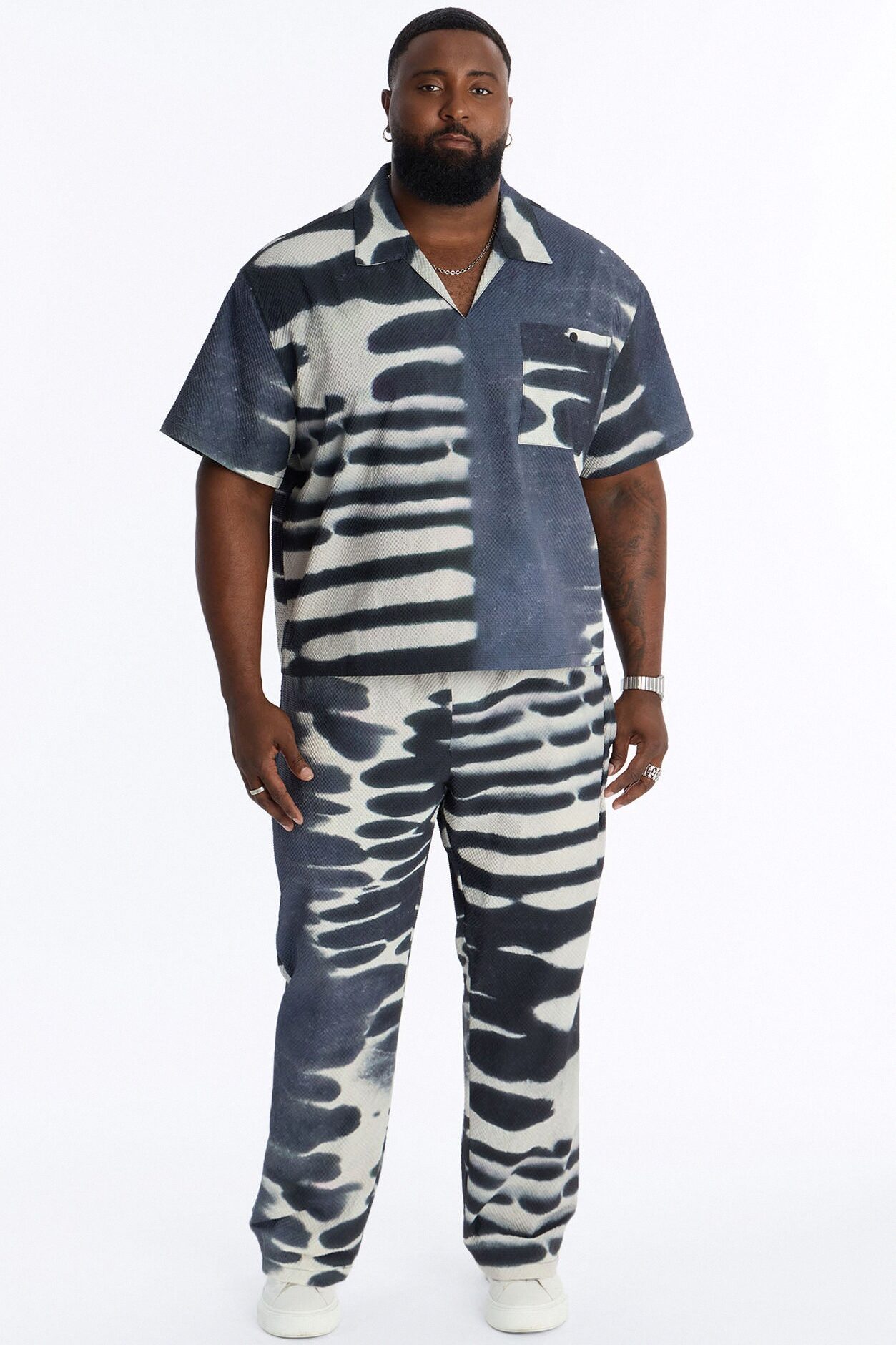 Lunar Forge Textured Straight Leg Pant - Grey/combo