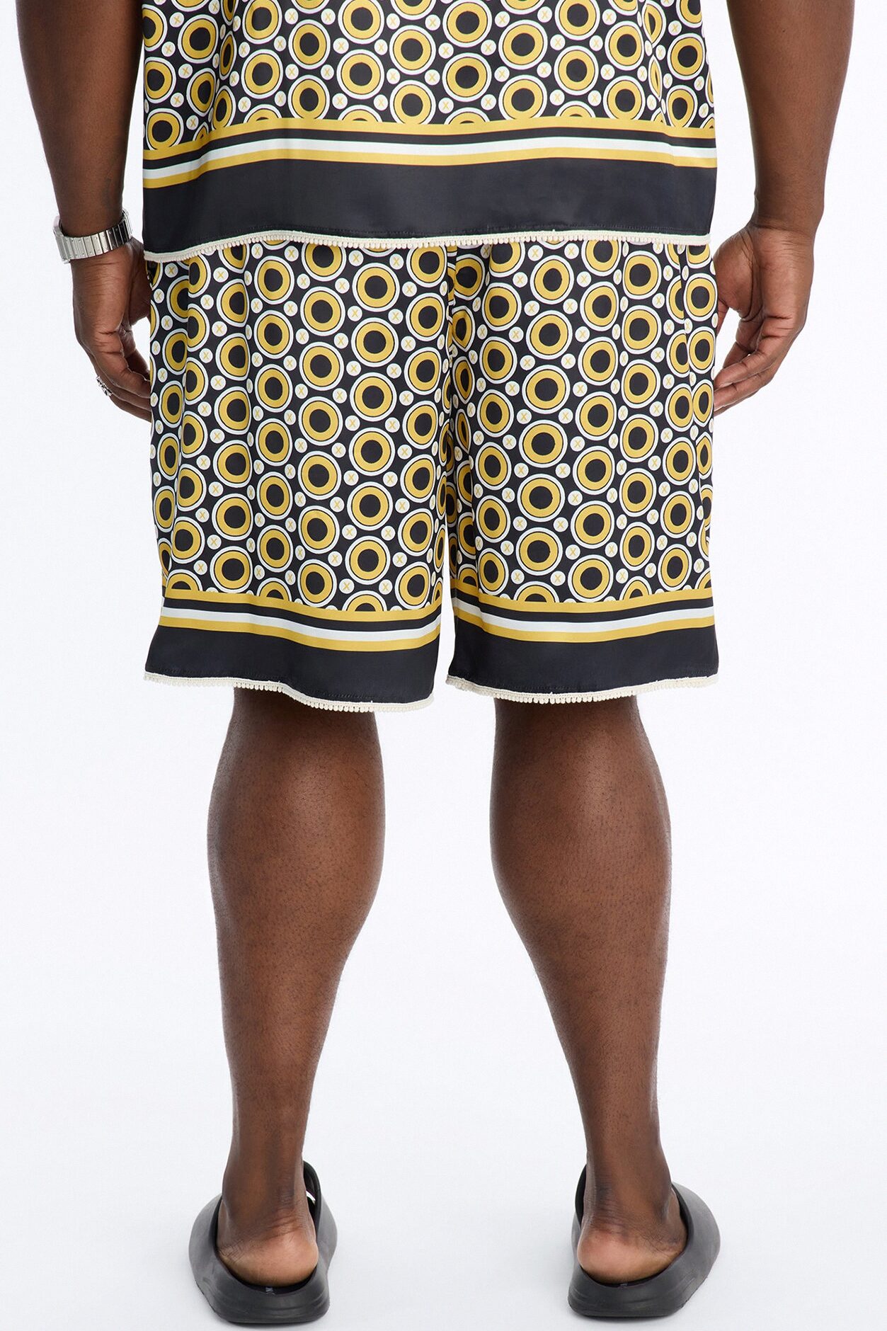Relaxed Coded Luxe Short - Yellow/combo