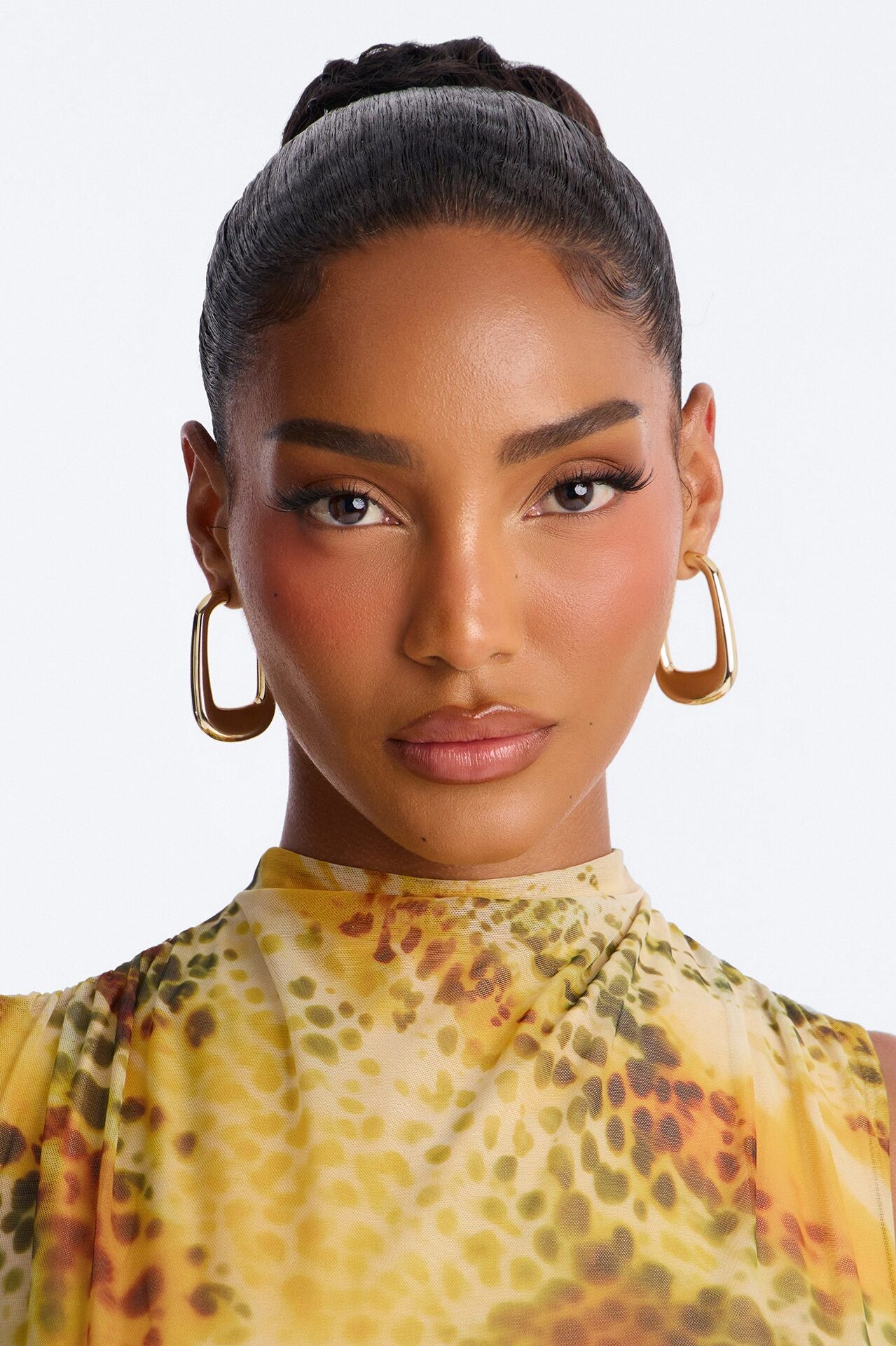 Hooked On You Hoop Earrings - Gold