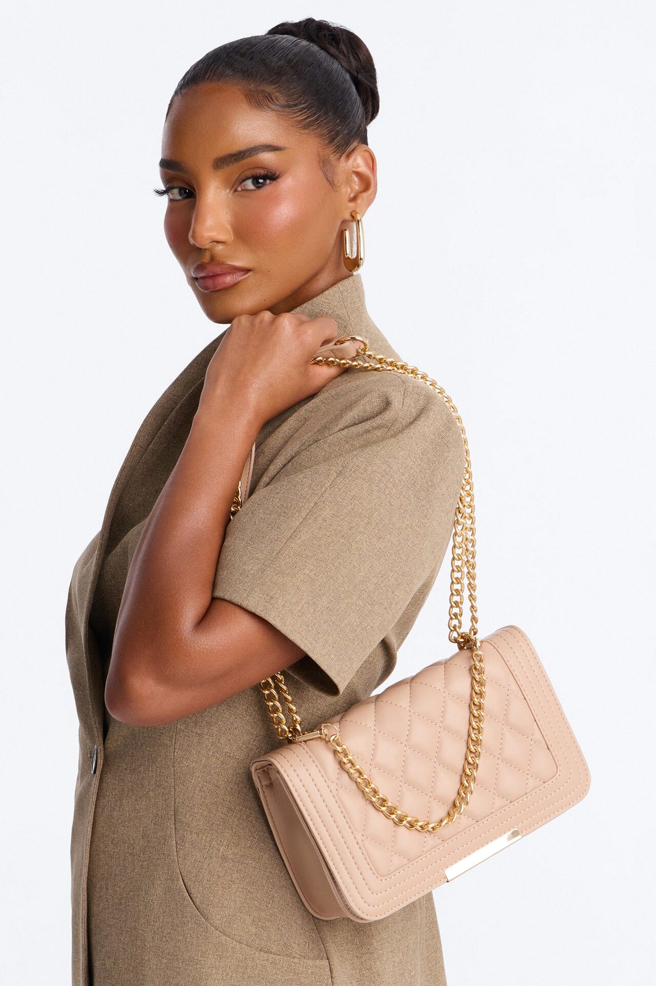 Leave The Rest Behind Crossbody Bag - Nude