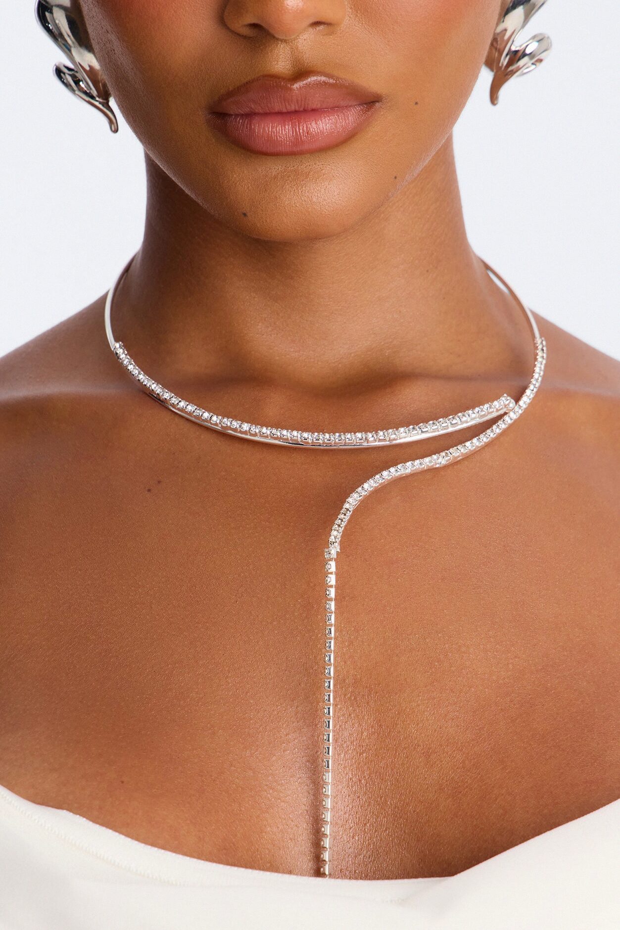 Ice Drip Choker - Silver