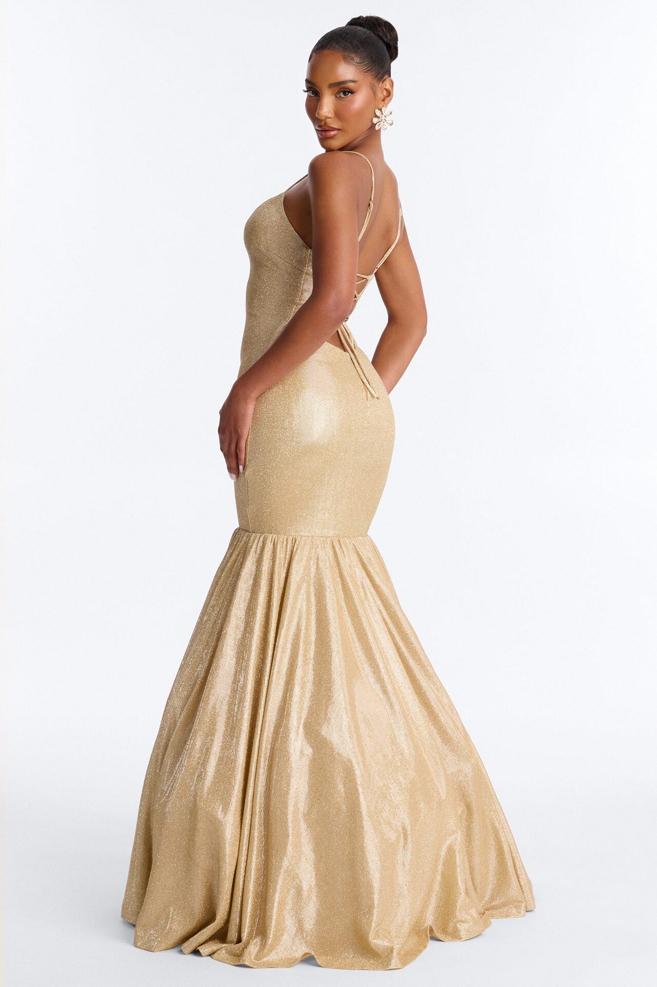 Time To Pose Gown - Gold