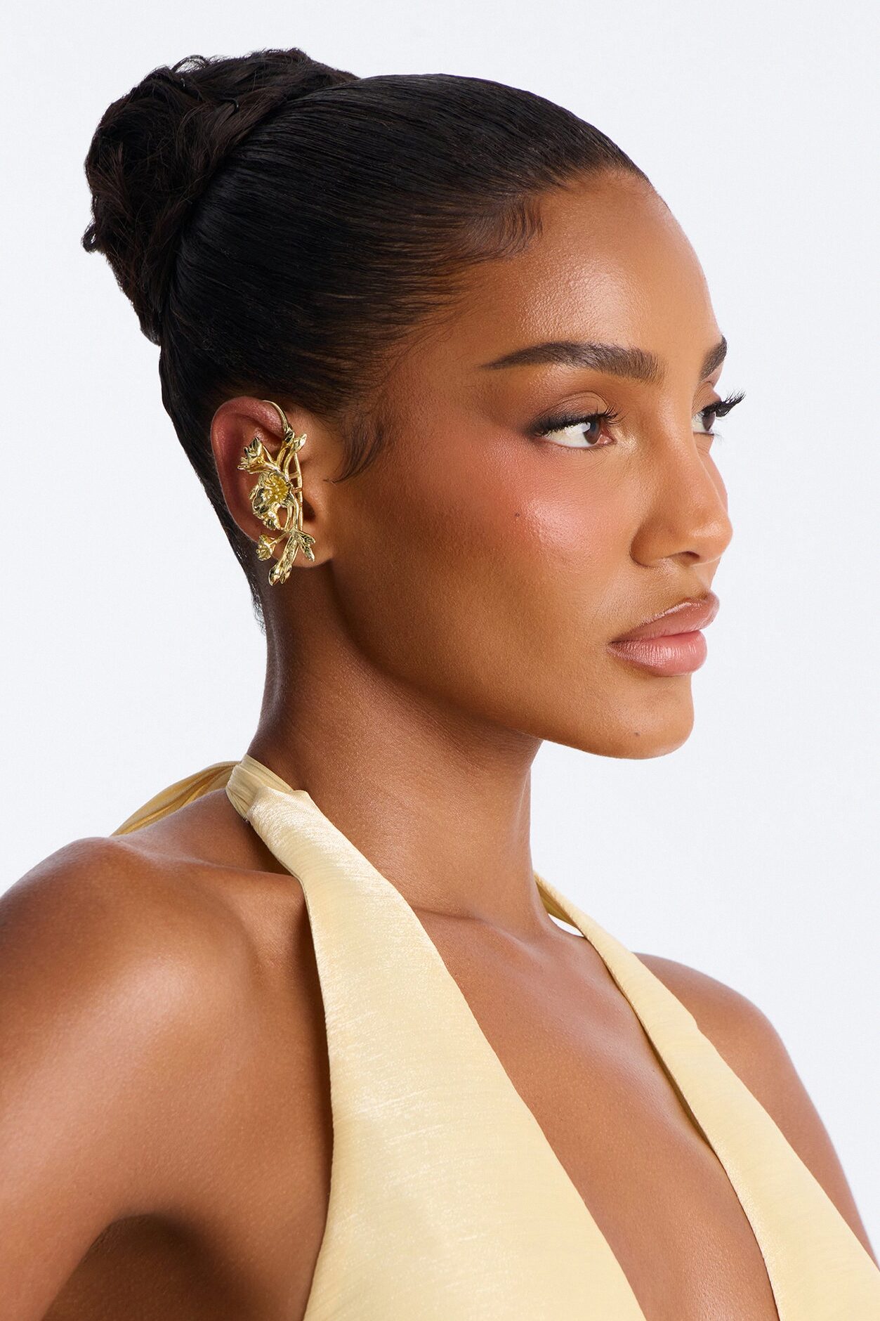 Blooming Spring Ear Cuff - Gold