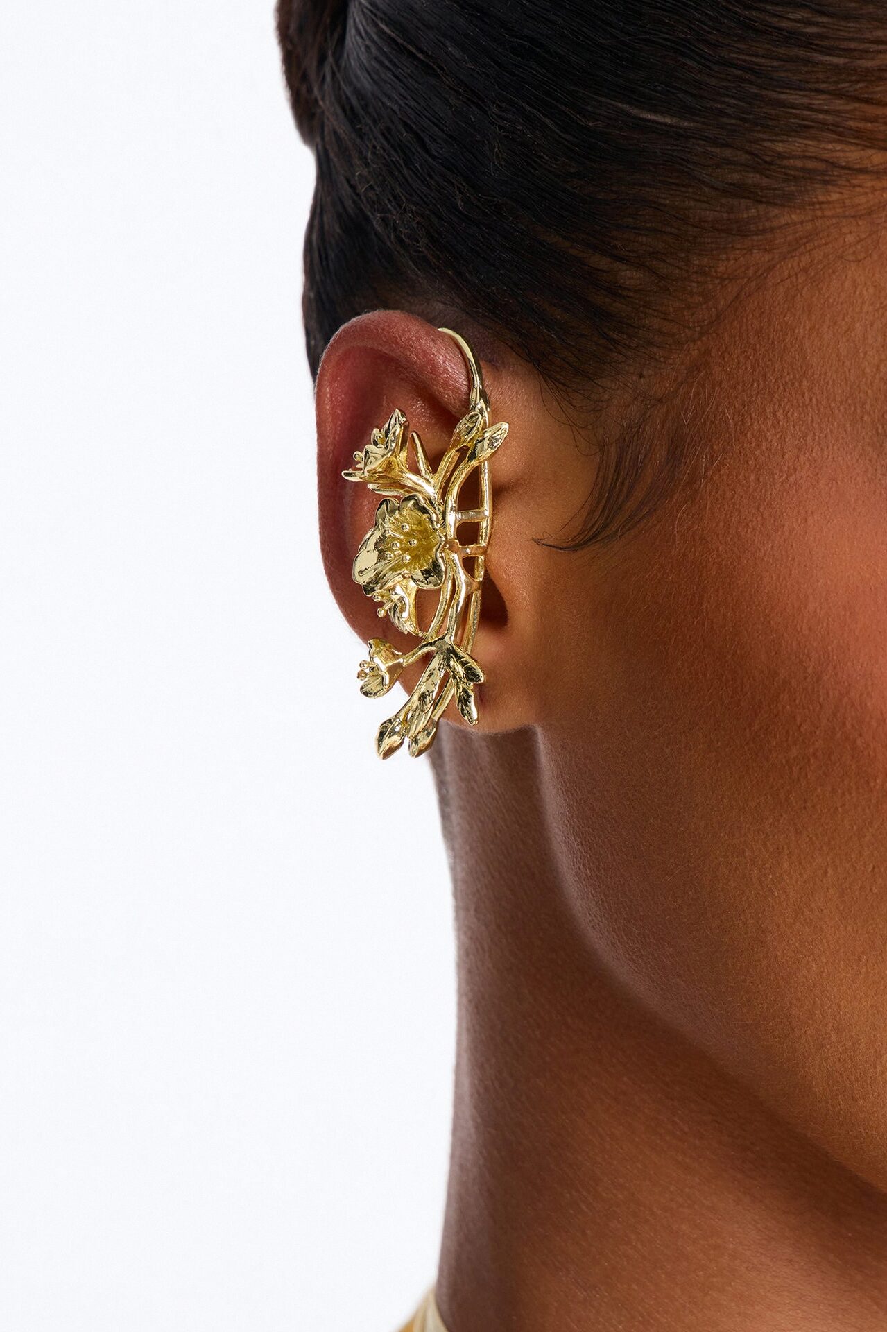 Blooming Spring Ear Cuff - Gold