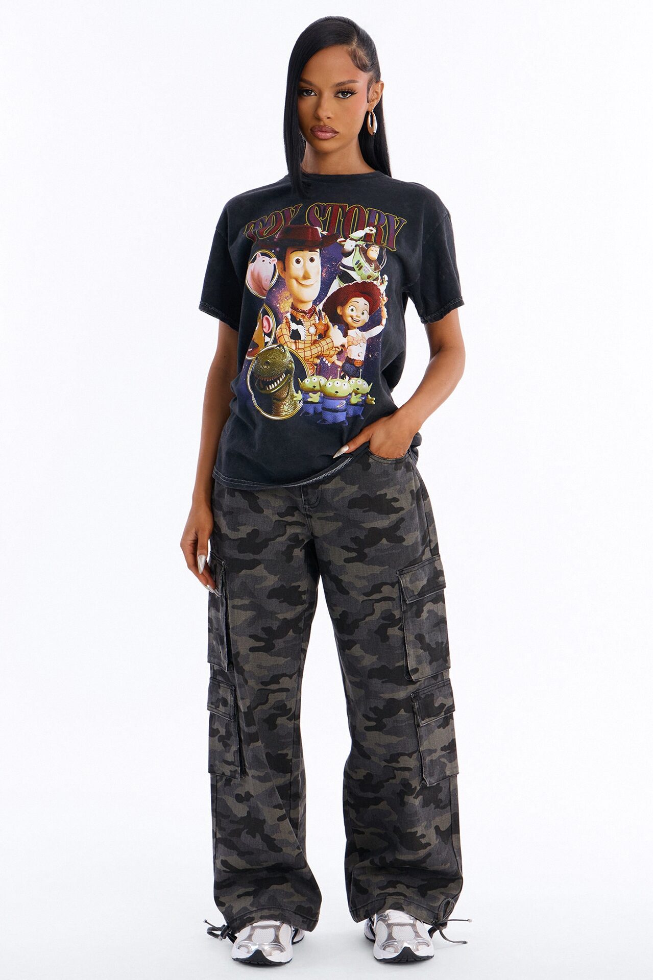 Toy Story Throwback Washed Tee - Black Wash