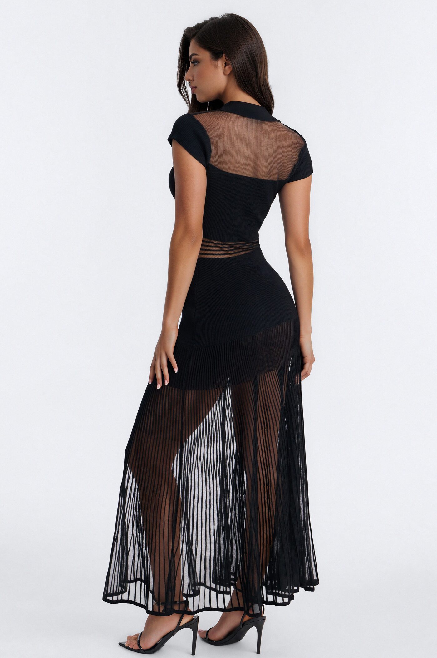 Carolynn Sweater Maxi Dress - Black