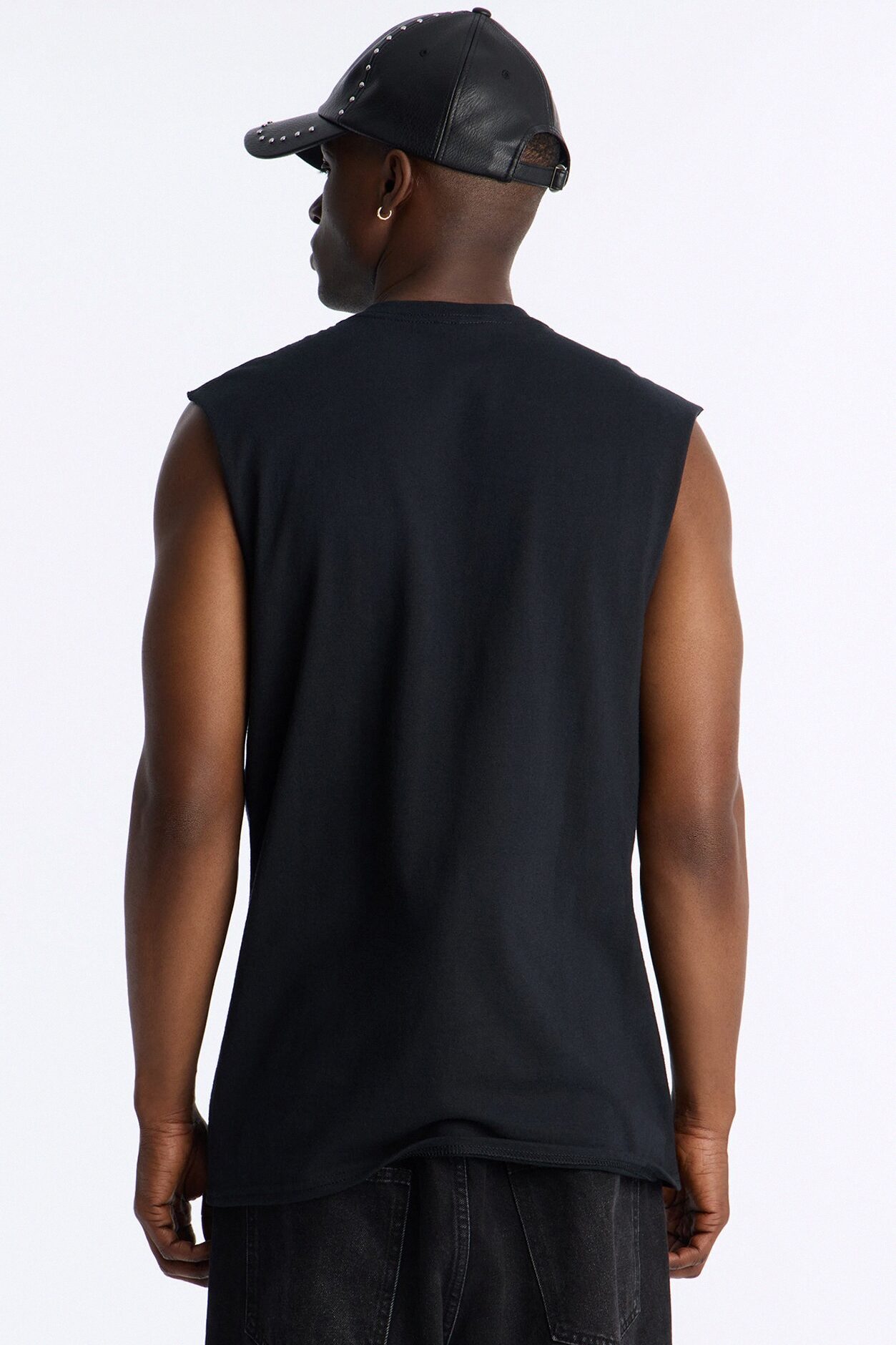 Free Your Mind Oversized Muscle Tank - Black