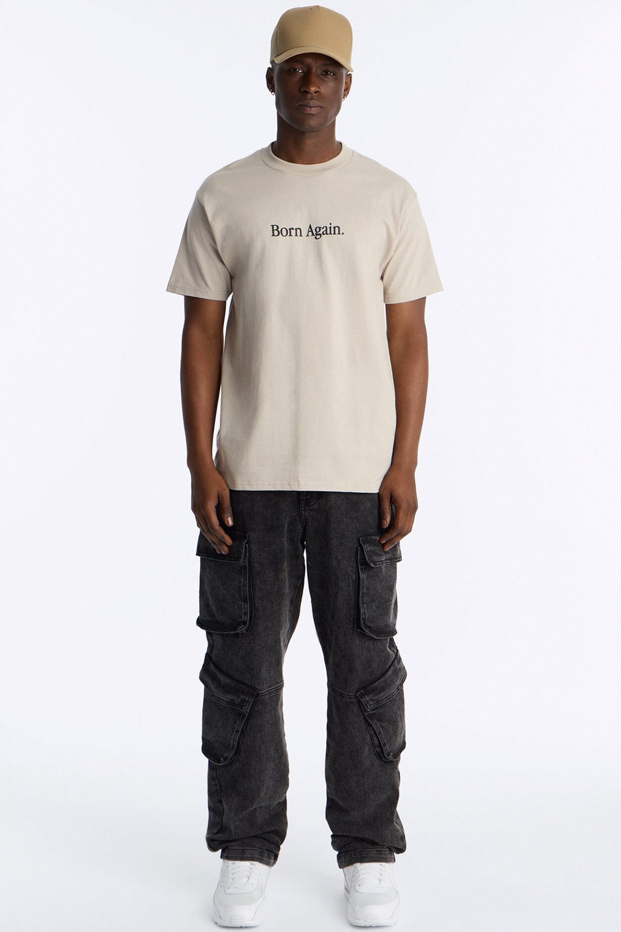 Born Again Period Short Sleeve Tee - Light Grey