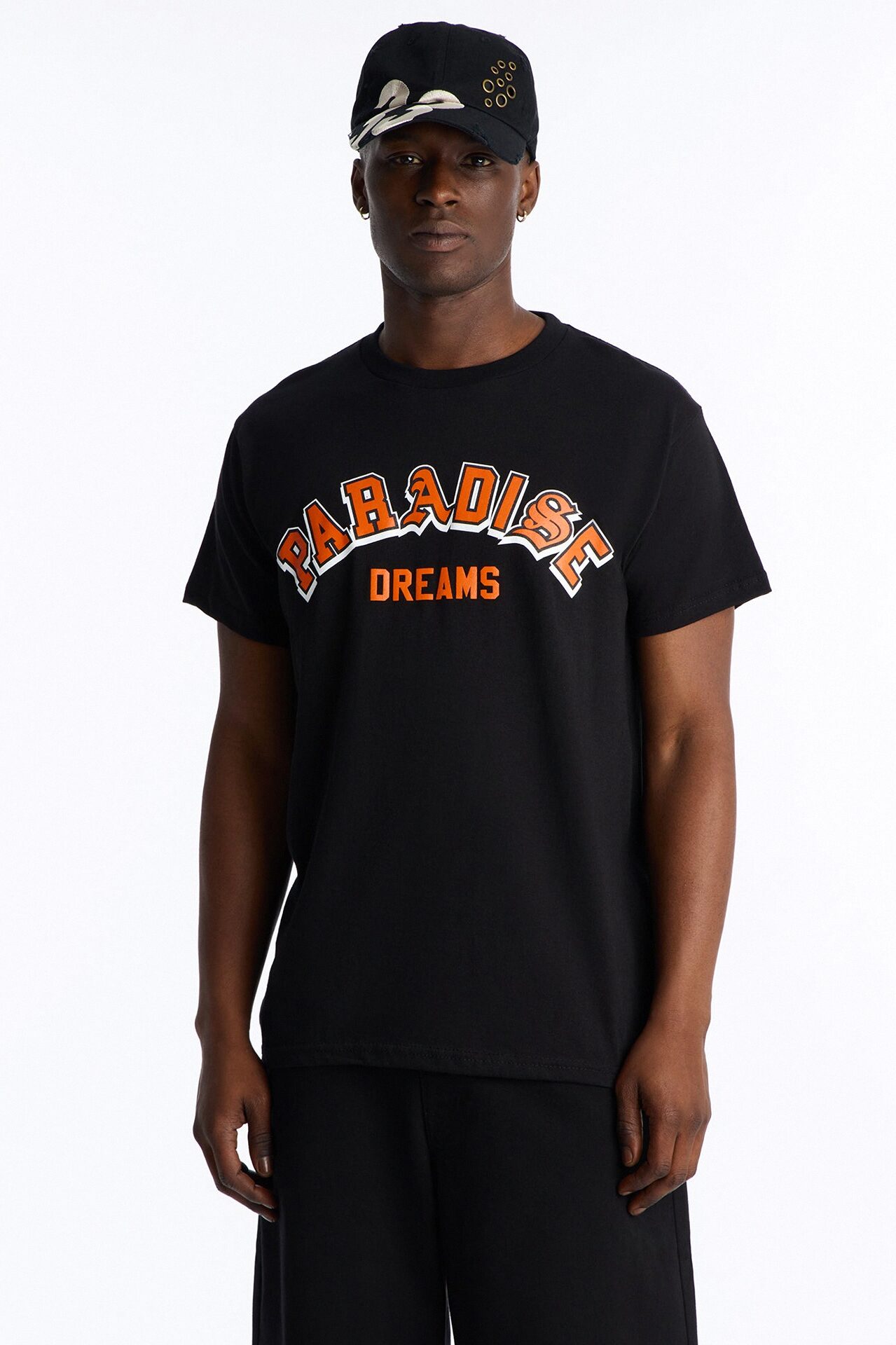 Paradise Dreams Oversized Short Sleeve Tee - Black