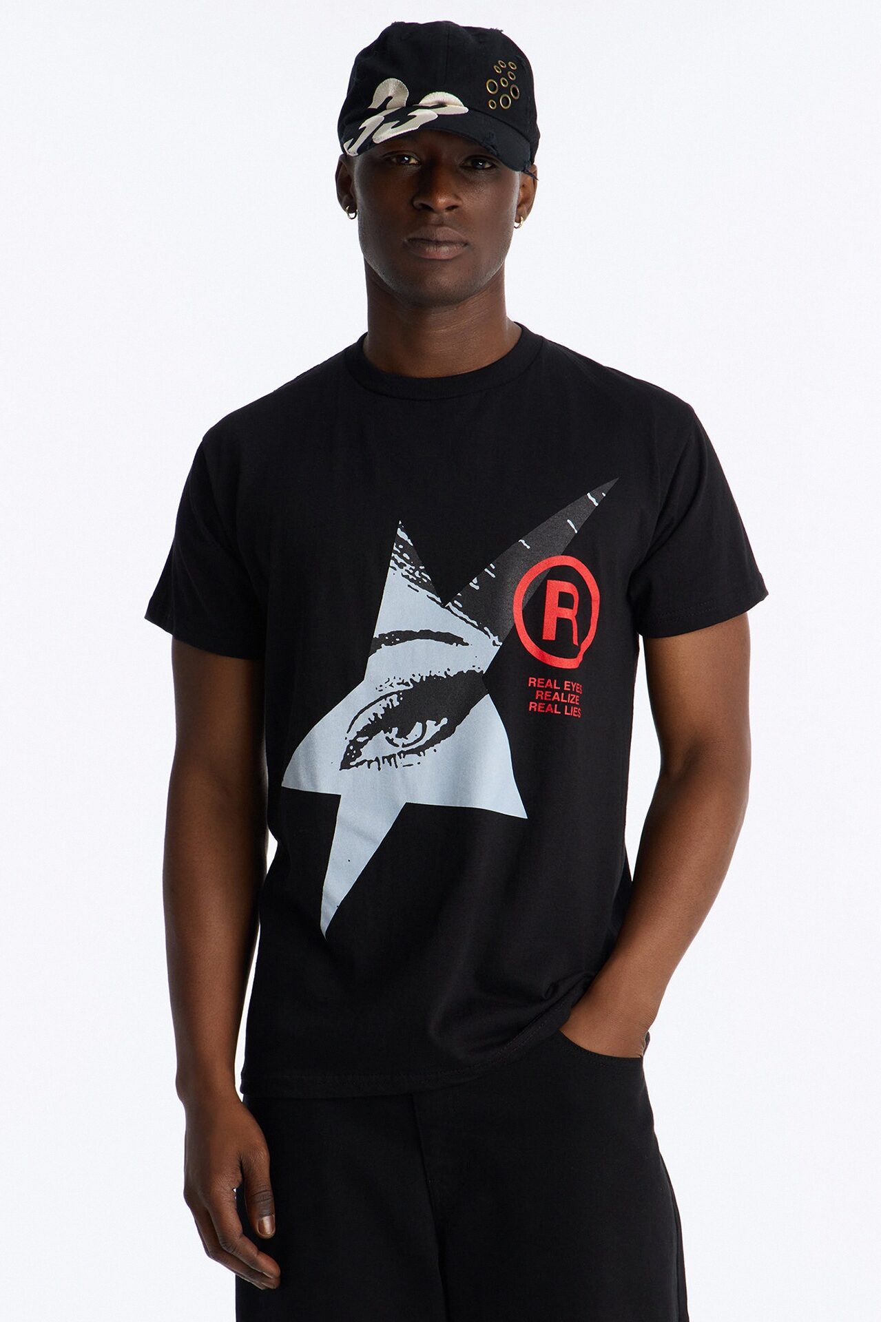 Real Eyes Lie Short Sleeve Tee - Black