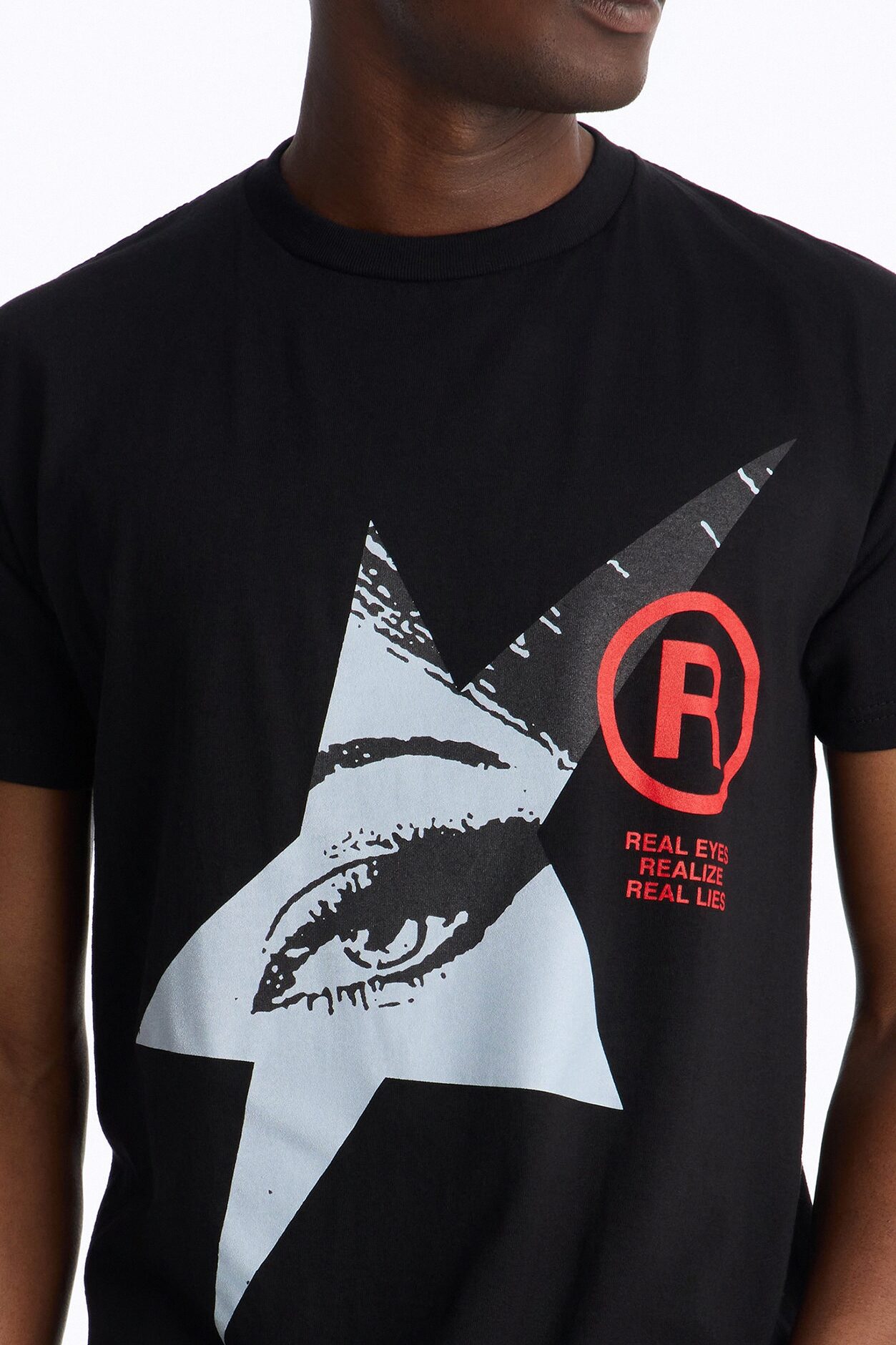 Real Eyes Lie Short Sleeve Tee - Black