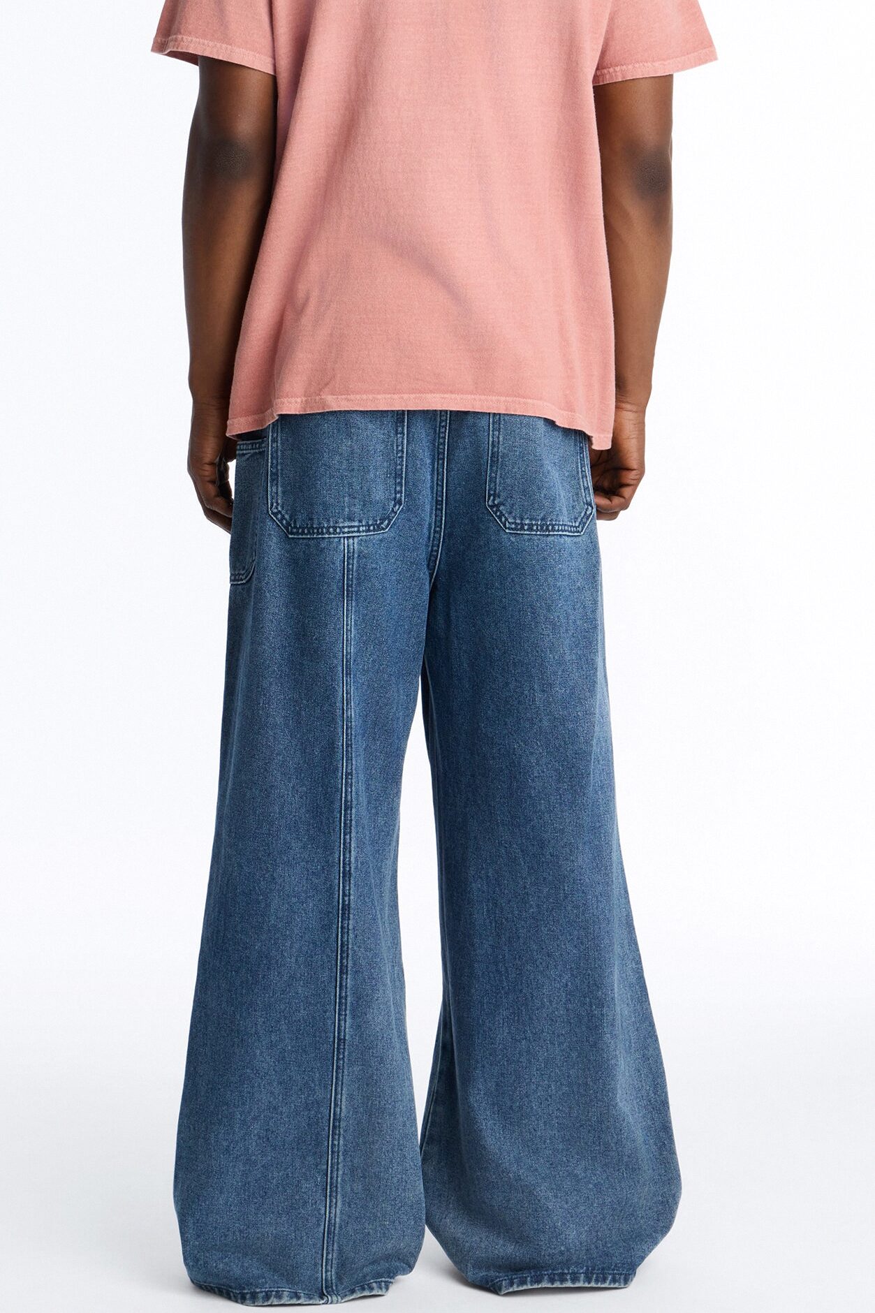 Baggy Crossover Come Again Jean - Medium Wash