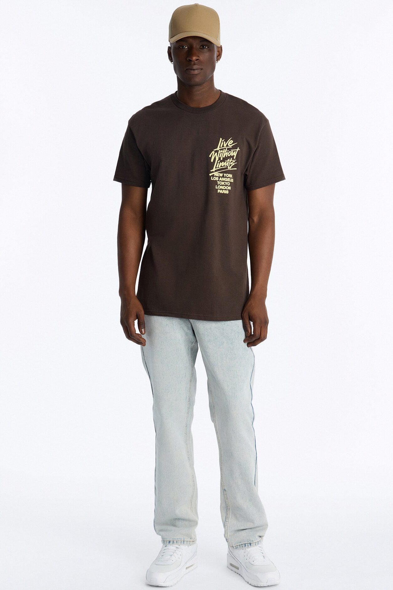 Limitless State Of Mind Oversized Short Sleeve Tee - Brown