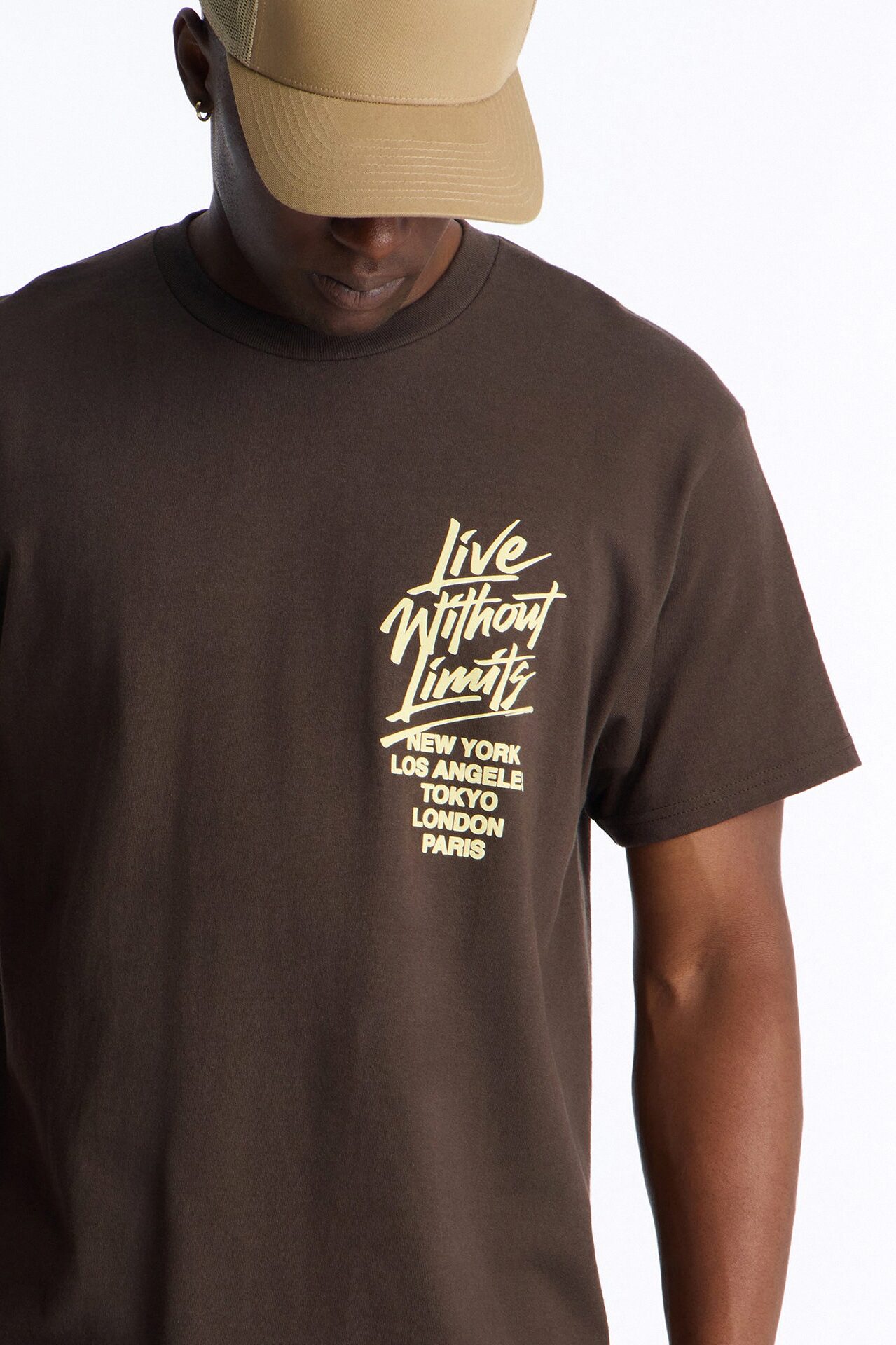 Limitless State Of Mind Oversized Short Sleeve Tee - Brown