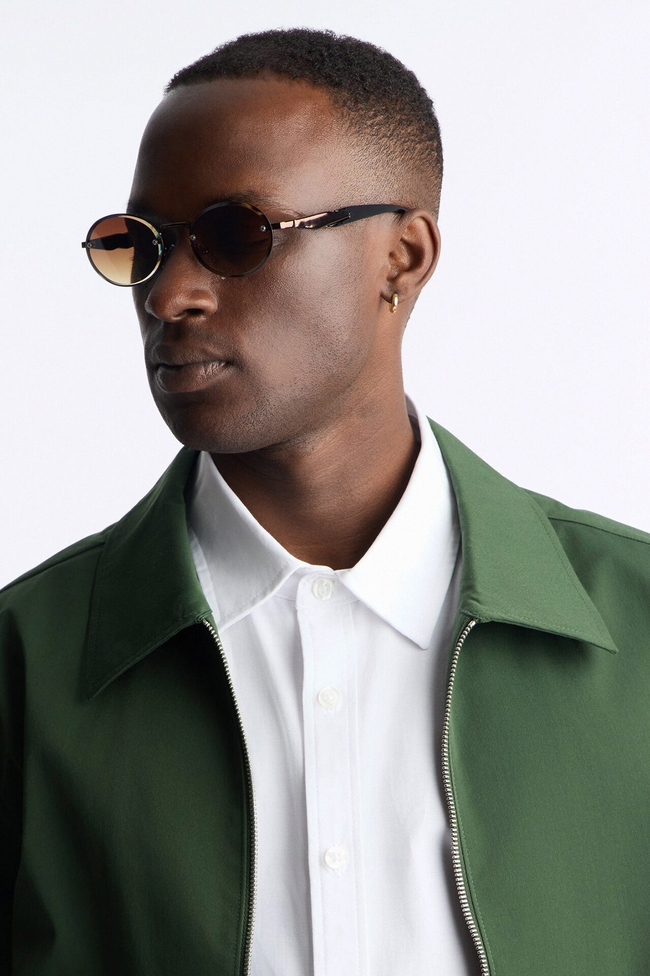 Watch Your Back Circular Sunglasses - Brown