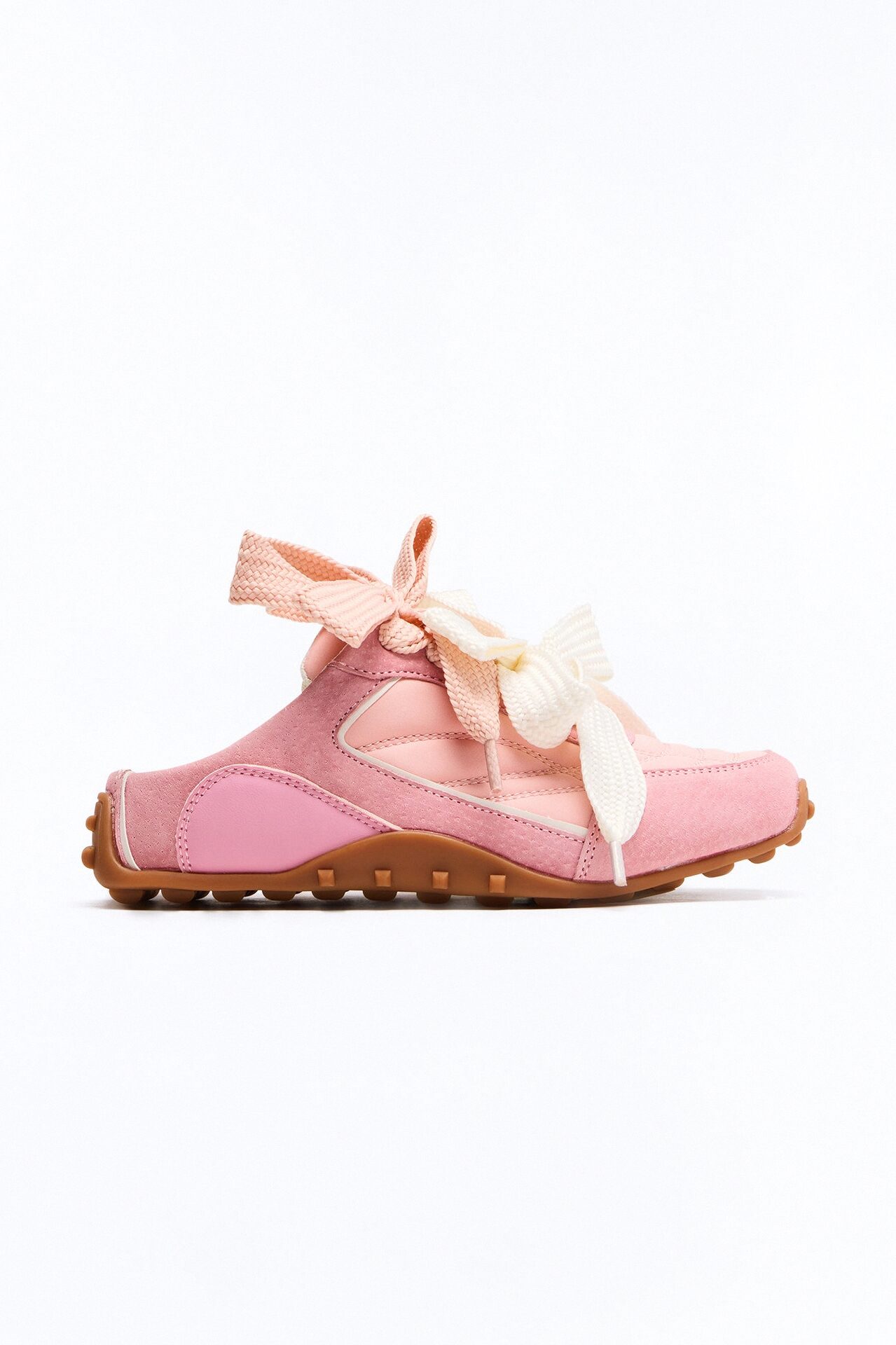 Winny Double Lace Slip On Sneakers - Blush