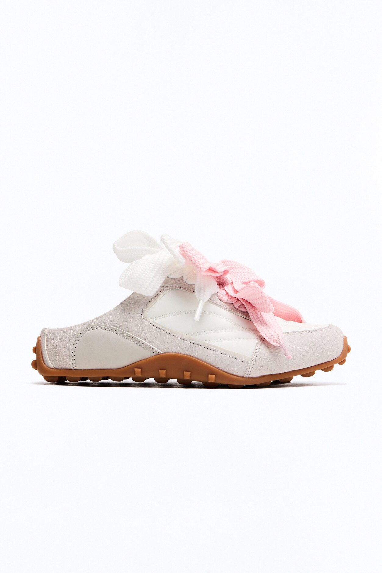 Winny Double Lace Slip On Sneakers - White