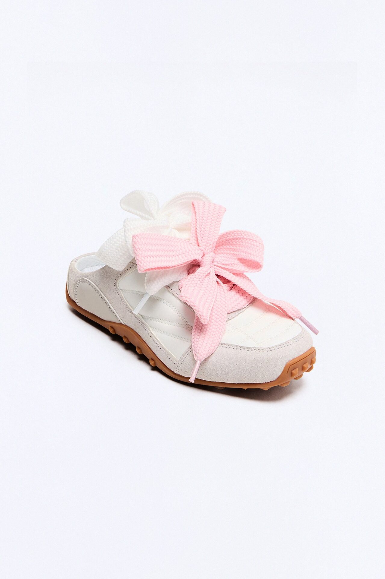 Winny Double Lace Slip On Sneakers - White