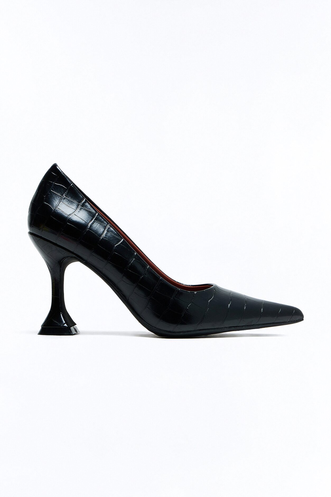 Marlowe Croc Pumps - Black