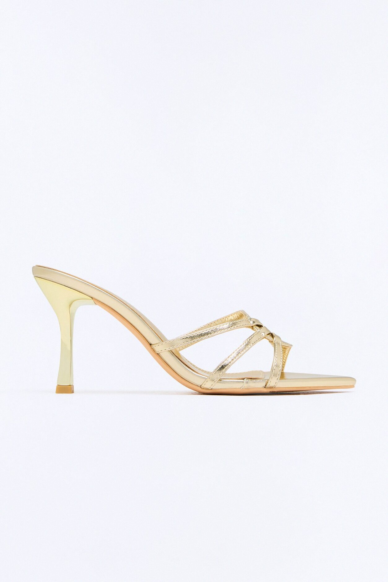 Tinashe Metallic Heels - Gold