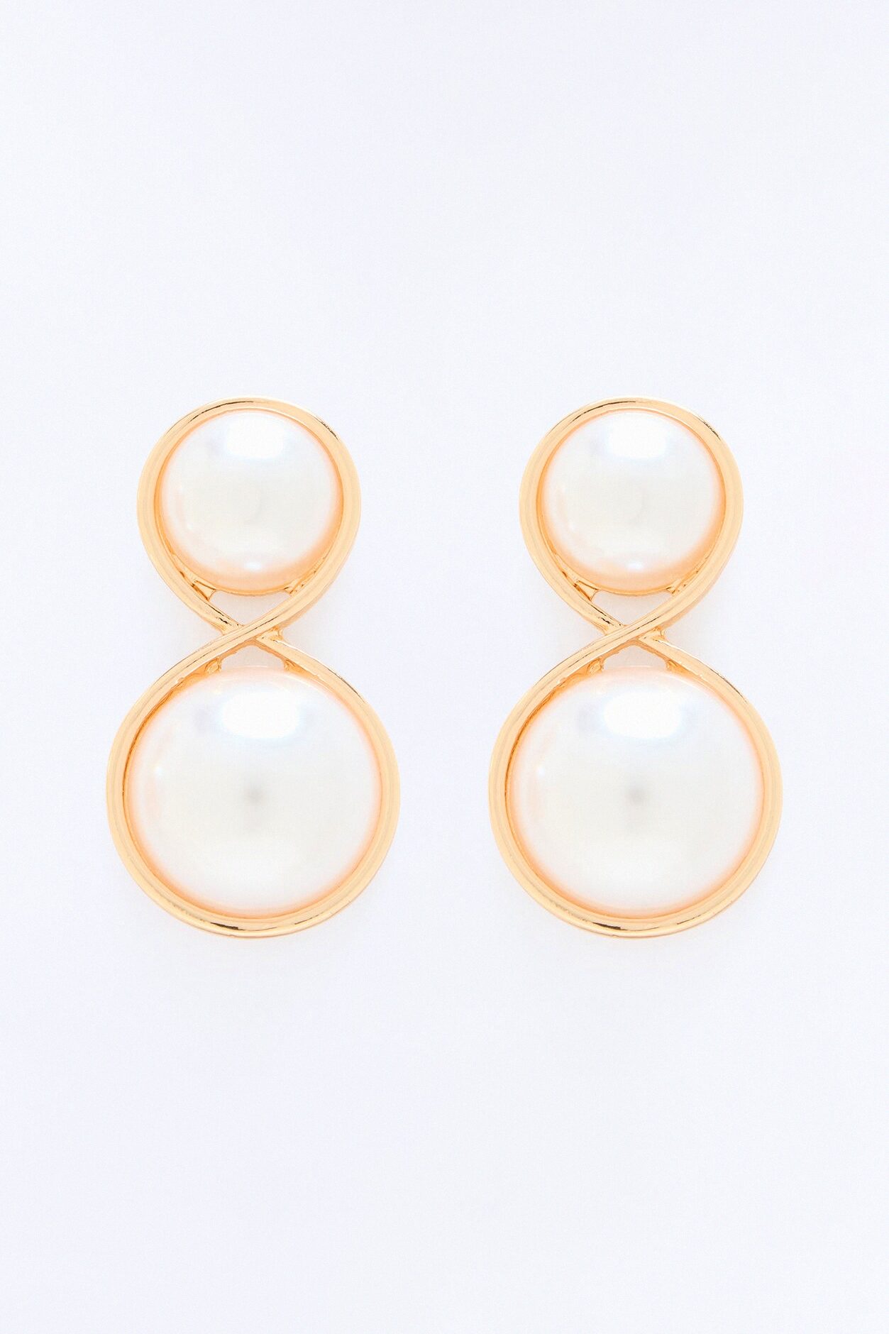 Yvette Pearl Drop Earrings - Gold