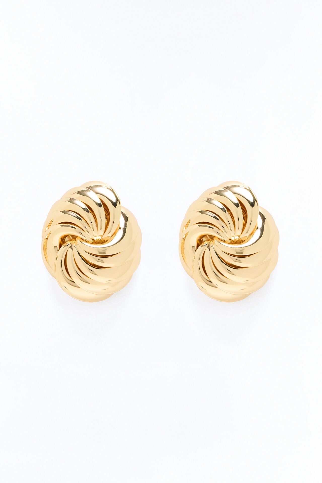 Shell Shock Stud Earrings - Gold