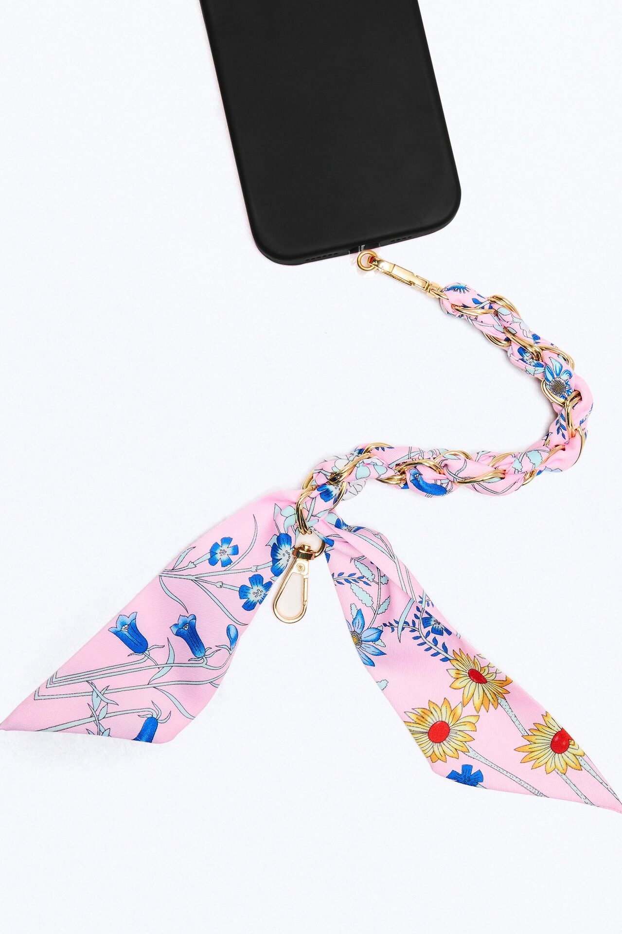Spring Bloom Phone Scarf Wristlet - Pink/combo