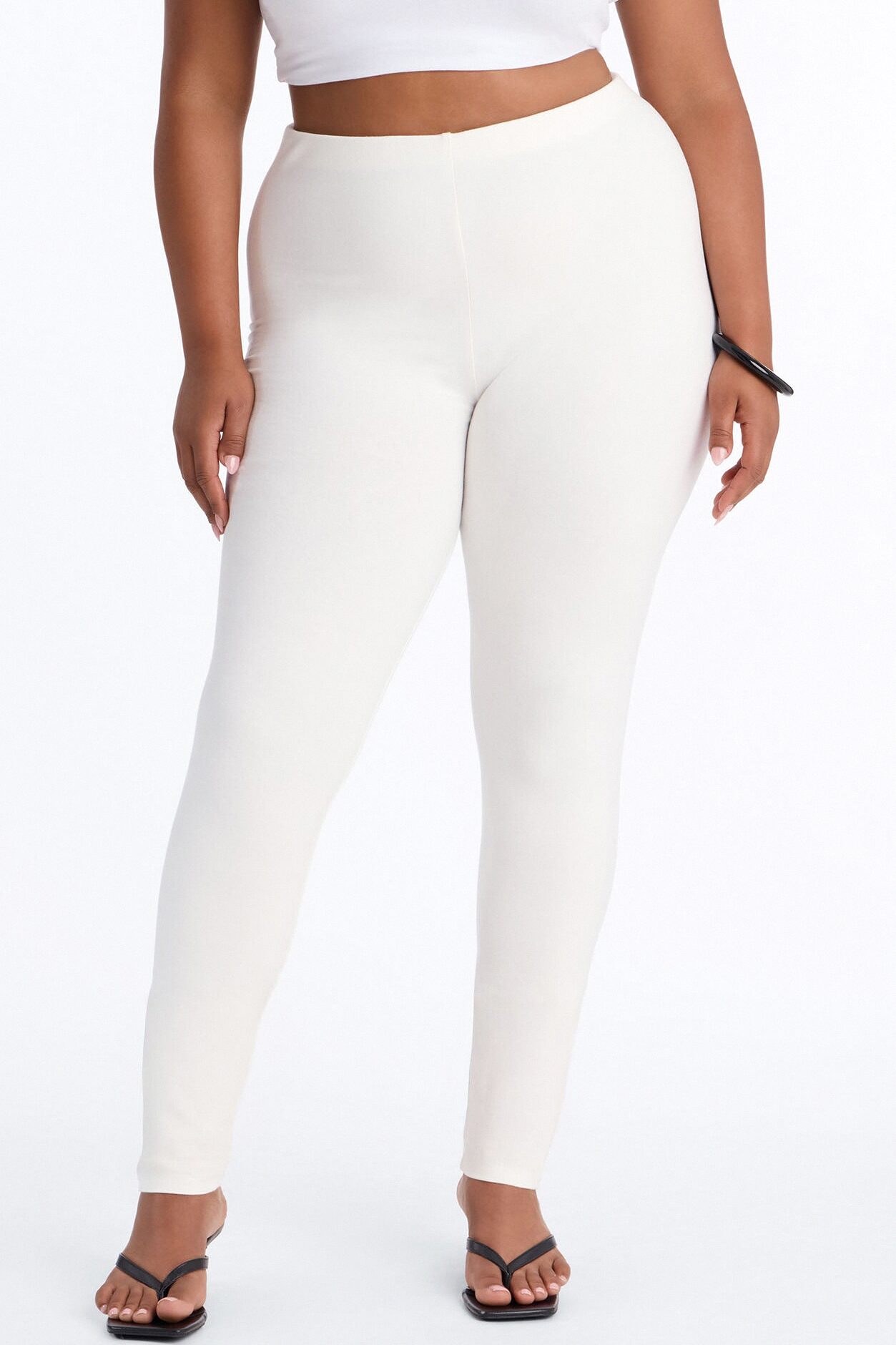Quinn High Rise Everyday Cotton Legging 29″ - White