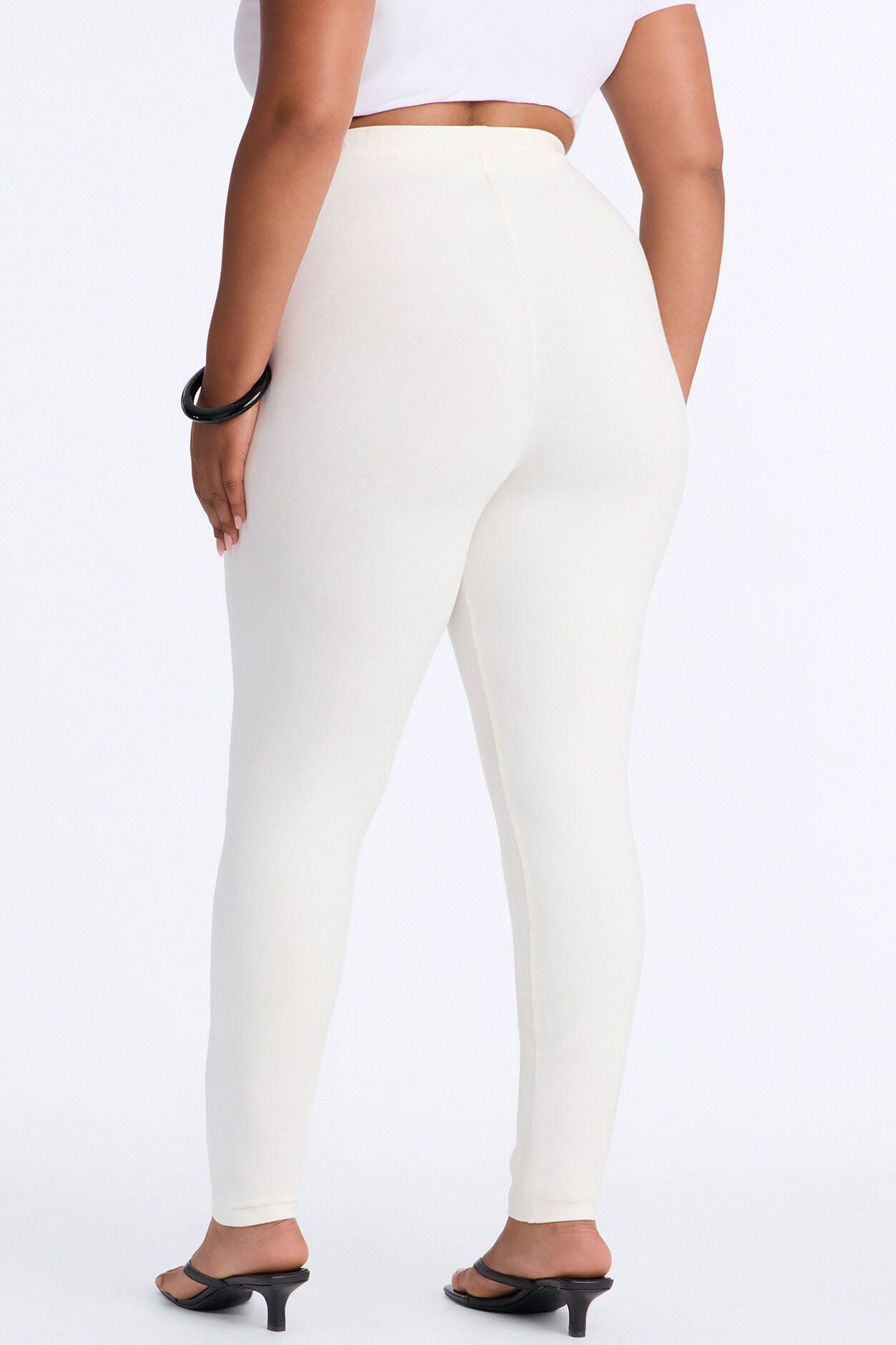 Quinn High Rise Everyday Cotton Legging 29″ - White