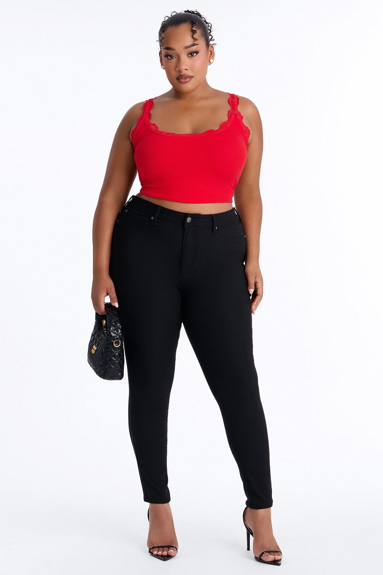 Petite Hyperstretch Skinny Pants - Black
