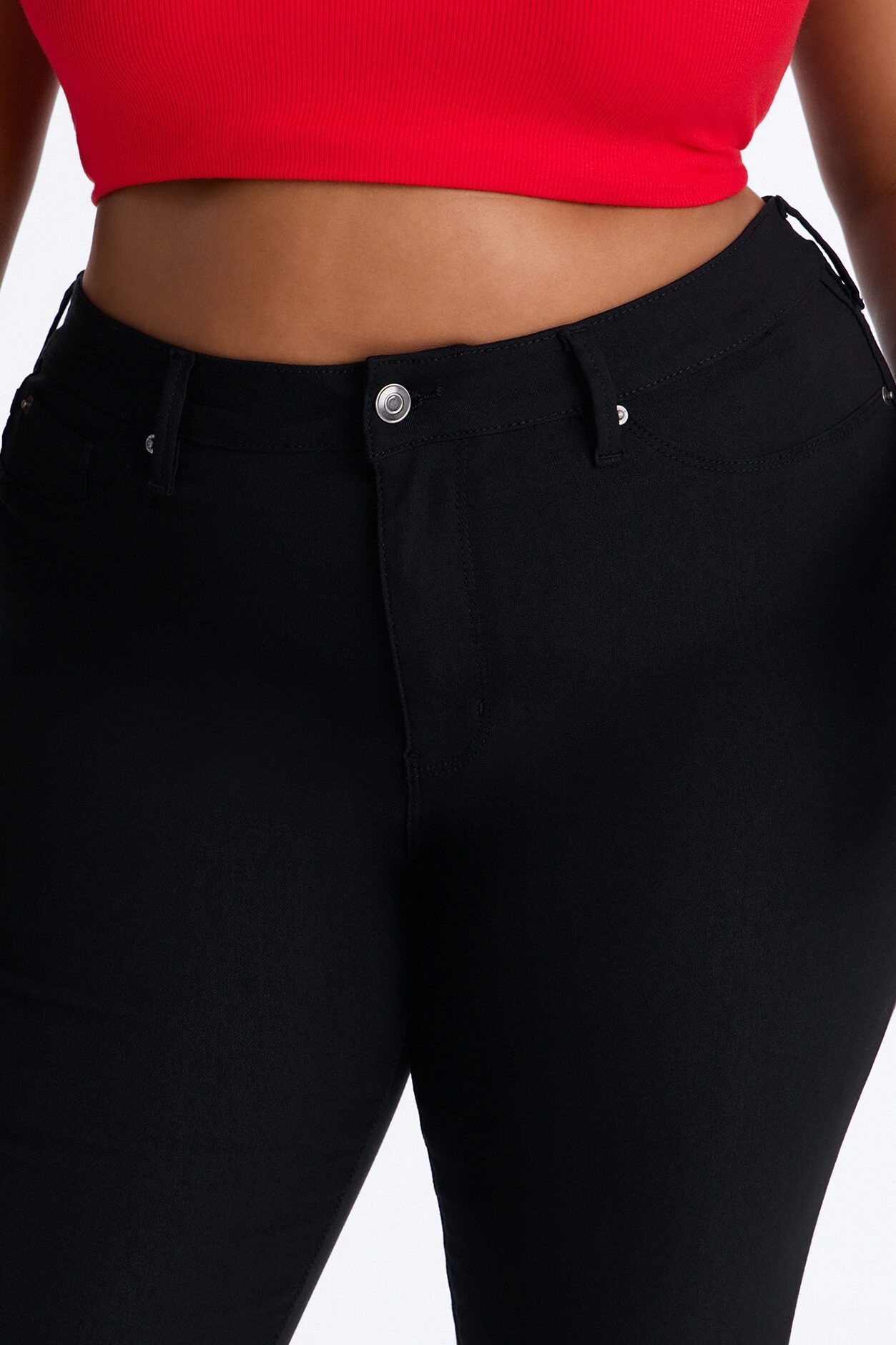 Petite Hyperstretch Skinny Pants - Black