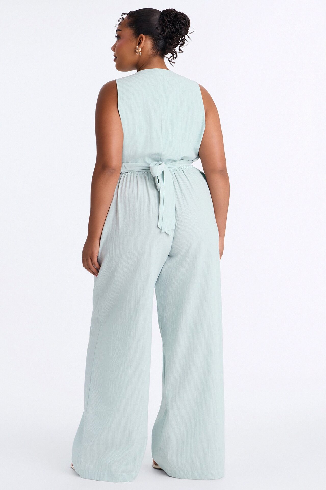 Madison Executive Linen Pant Set - Sage
