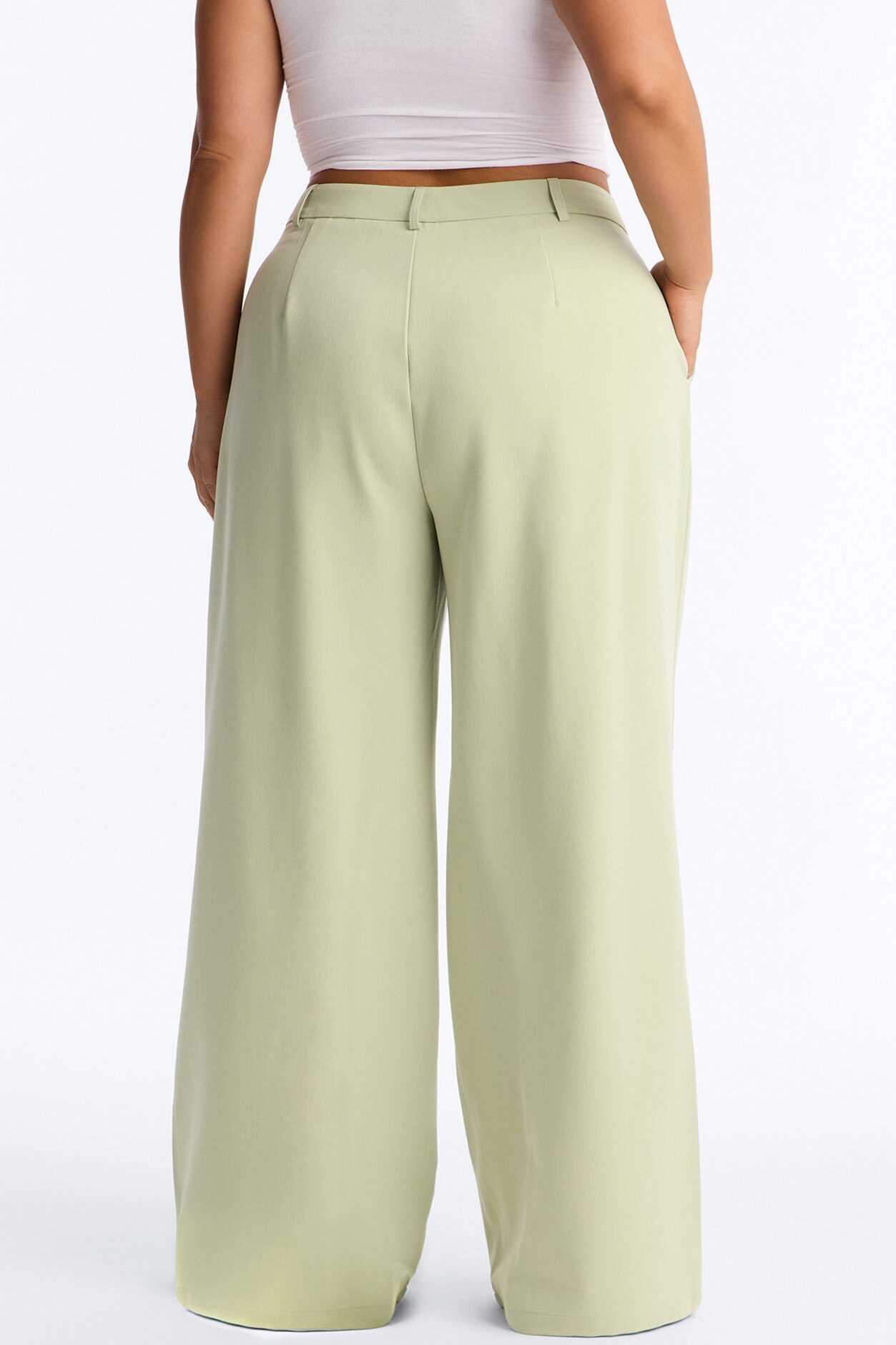 Miss Fabulous Straight Leg Trouser - Sage