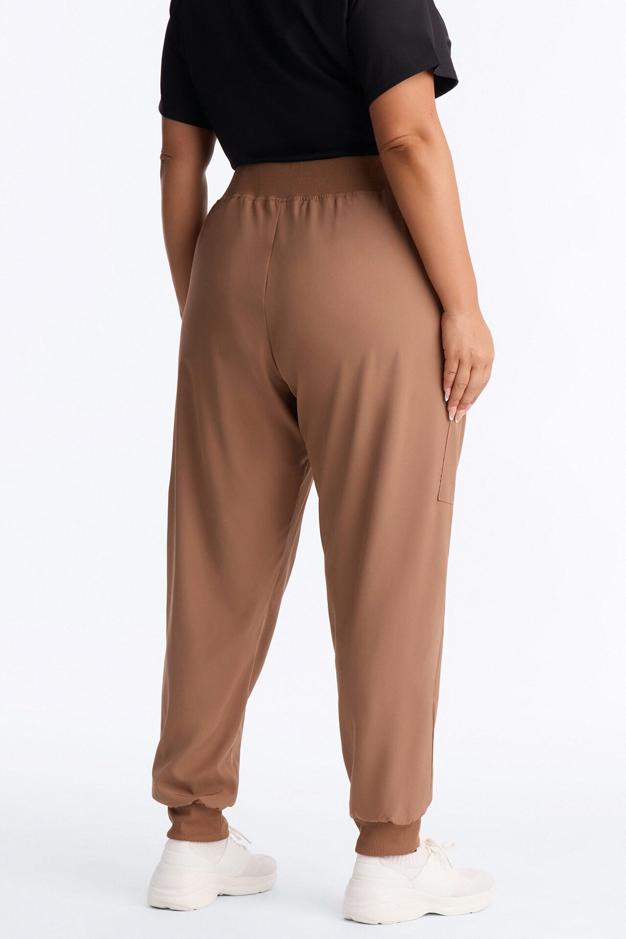 Pulse Pro 4 Way Stretch 5 Pocket Cargo Jogger Scrub Bottoms - Mocha