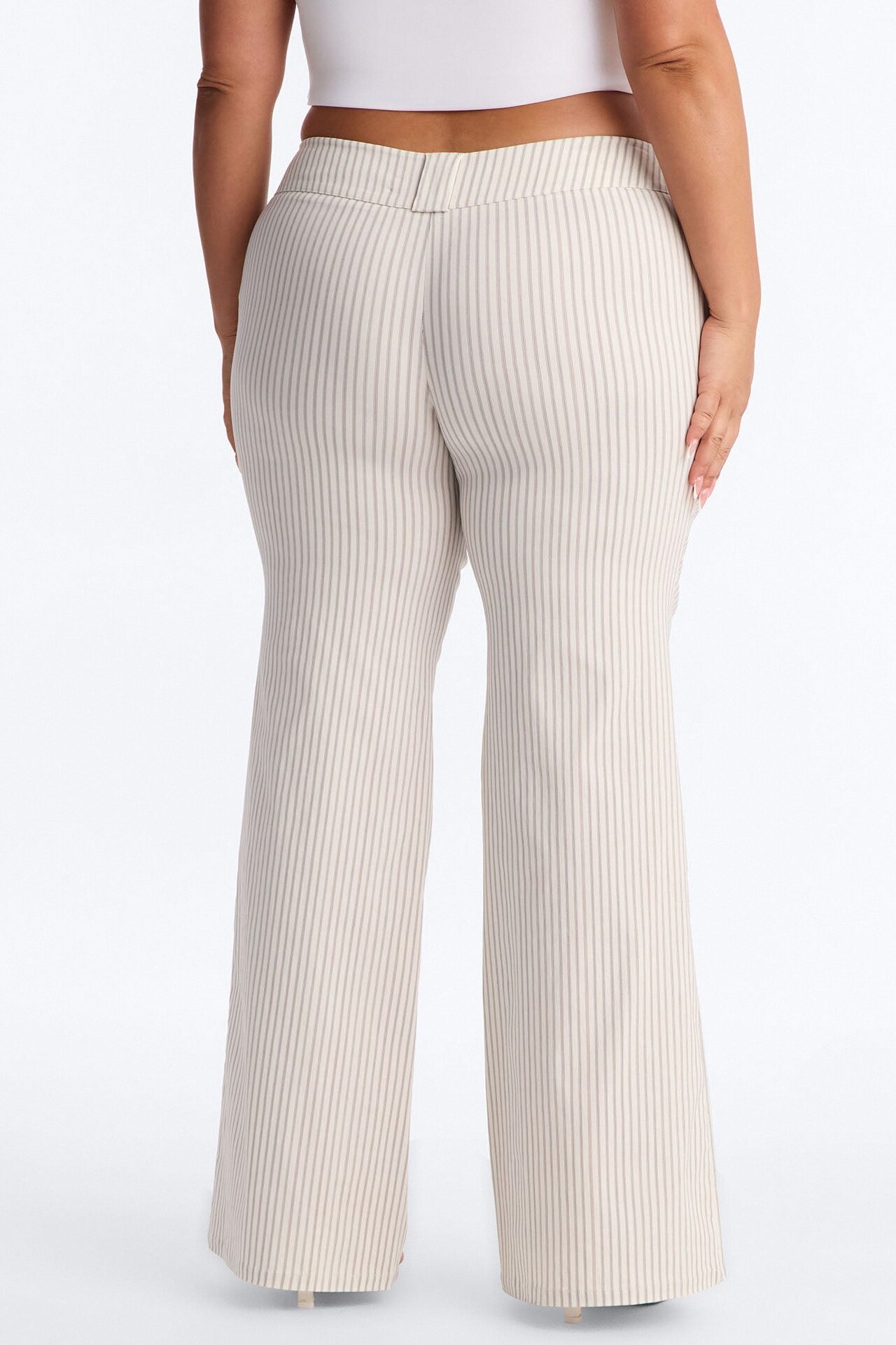 Elle Low Rise Straight Leg Pant - Ivory/combo