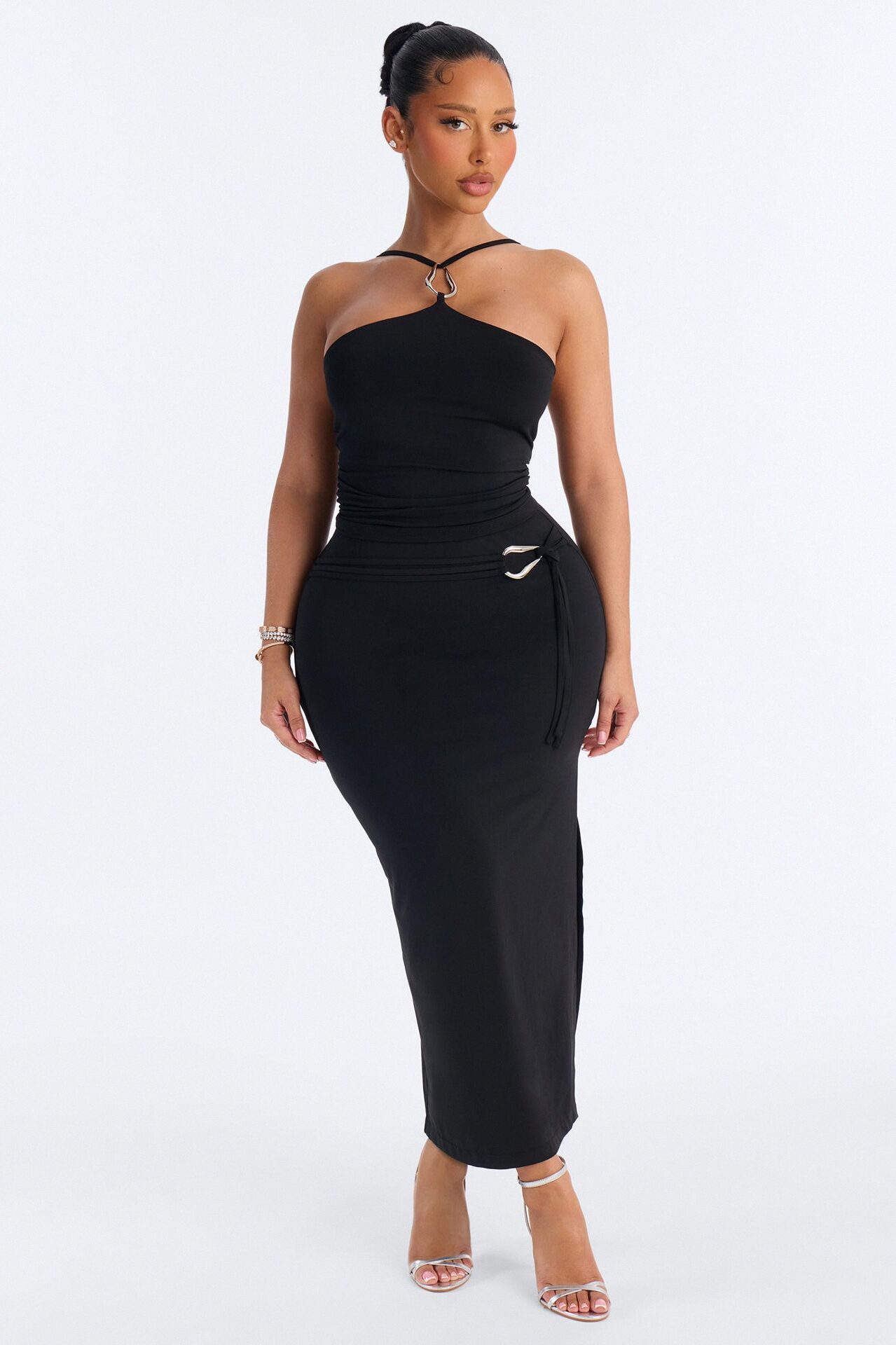 Teresa Maxi Skirt Set - Black