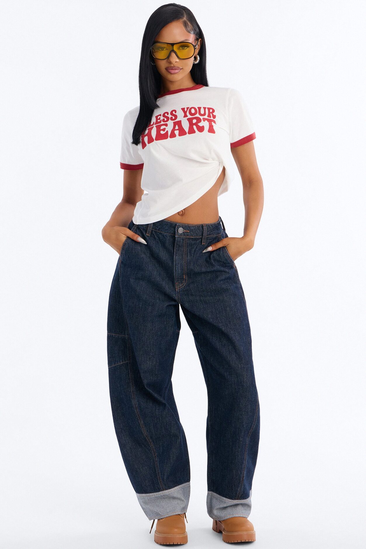 Bless Your Heart Tee - White