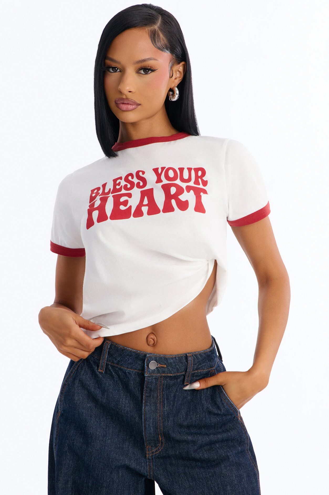 Bless Your Heart Tee - White