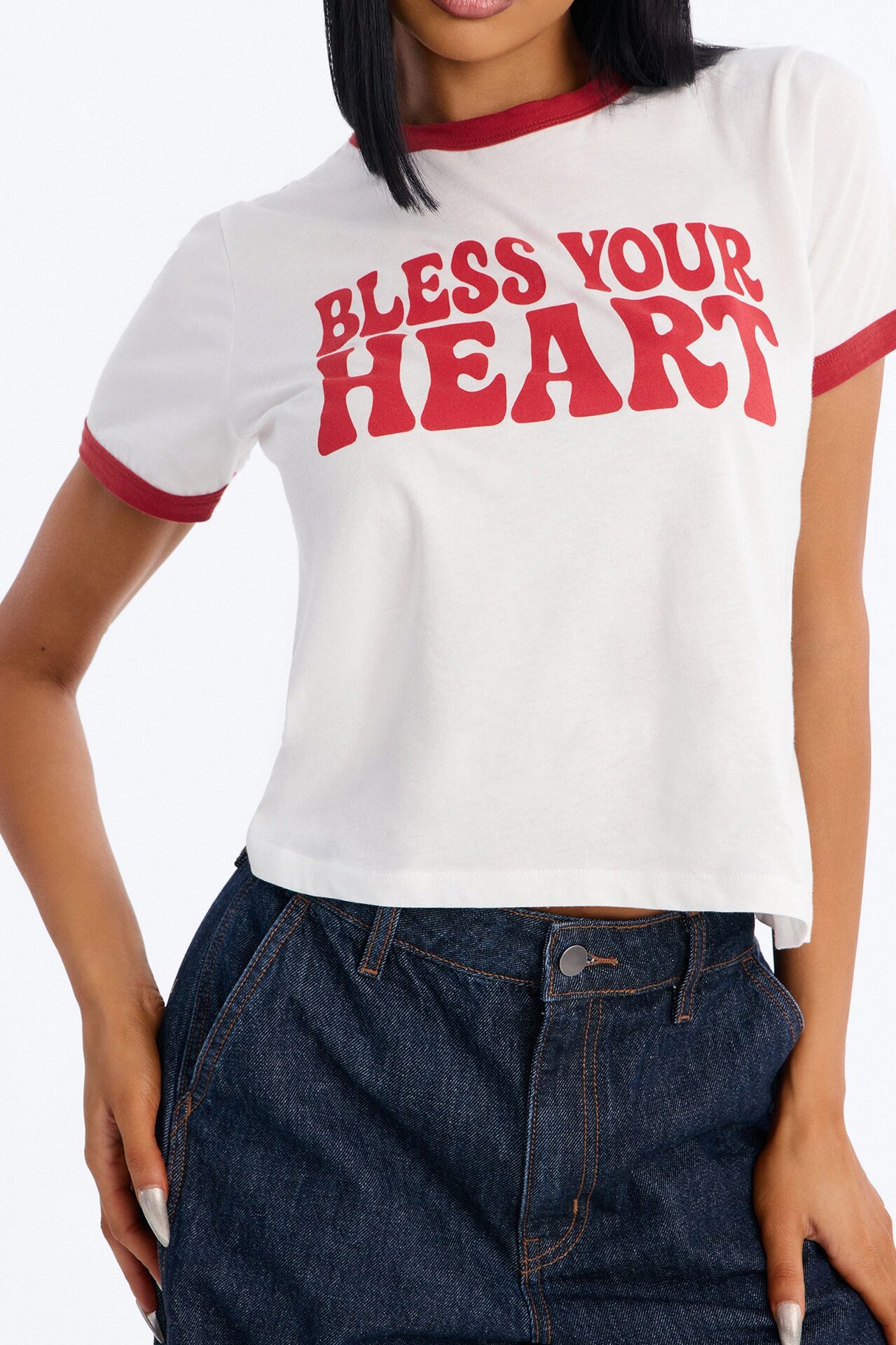 Bless Your Heart Tee - White