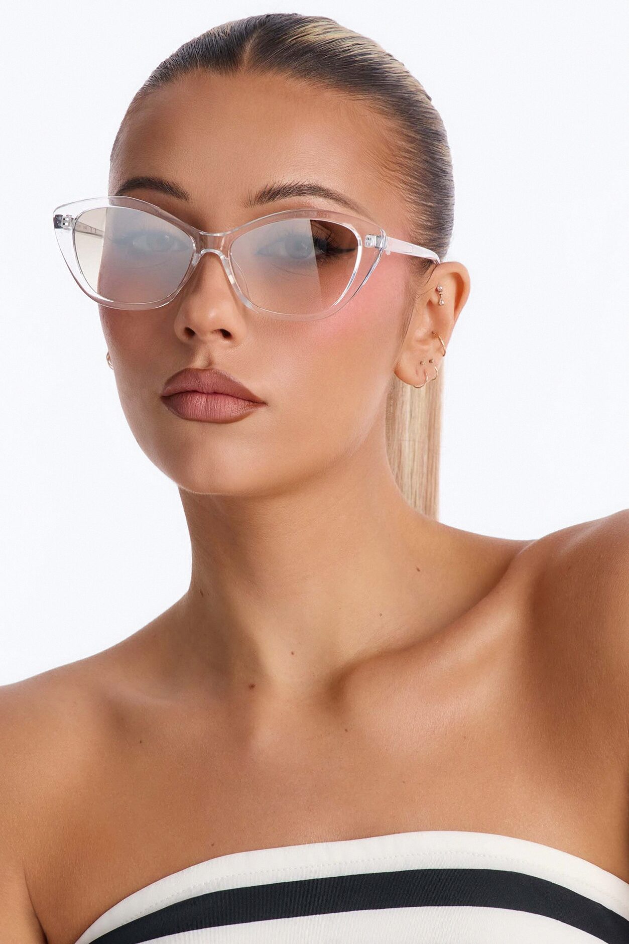 Bye For Now Sunglasses - Clear