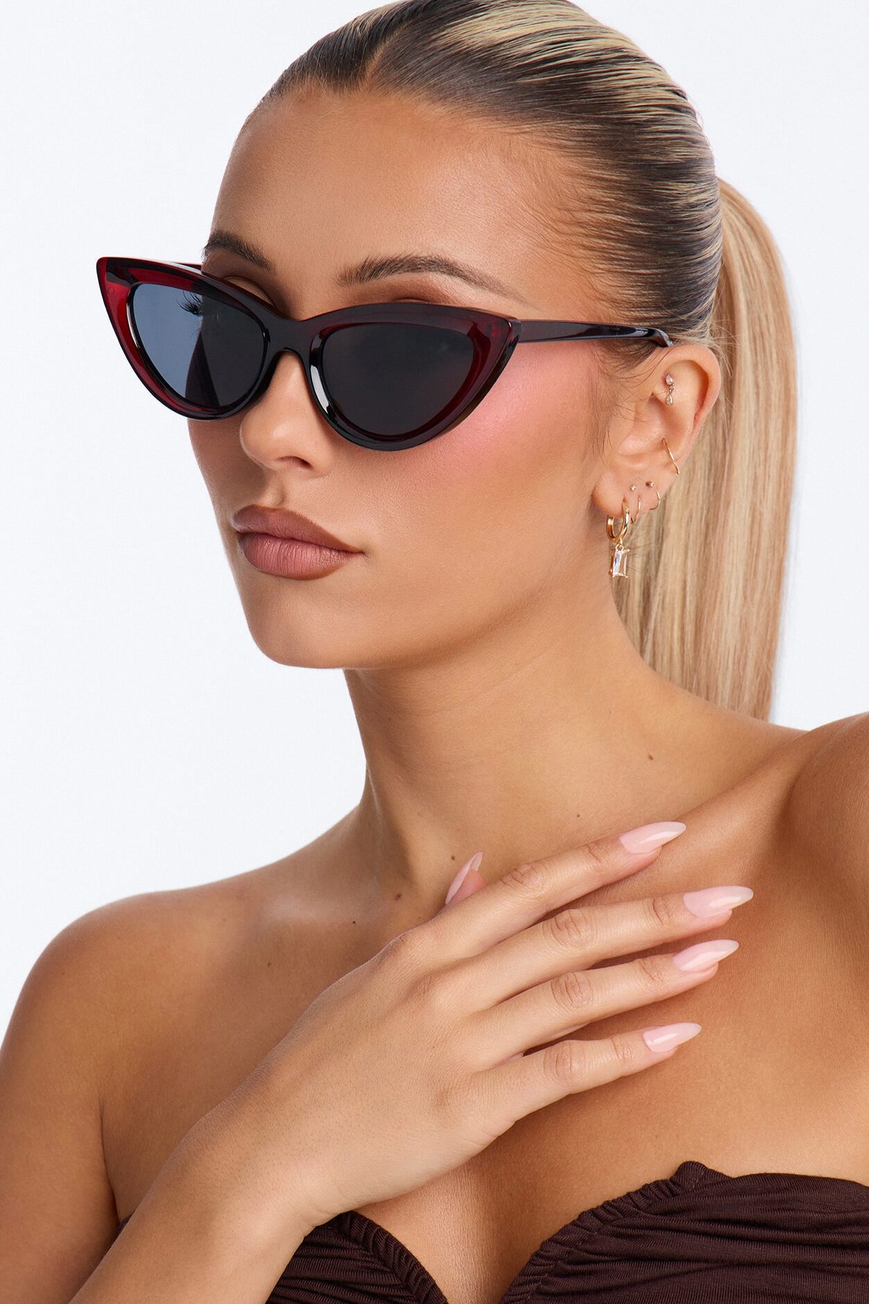 Get Rich Sunglasses - Red