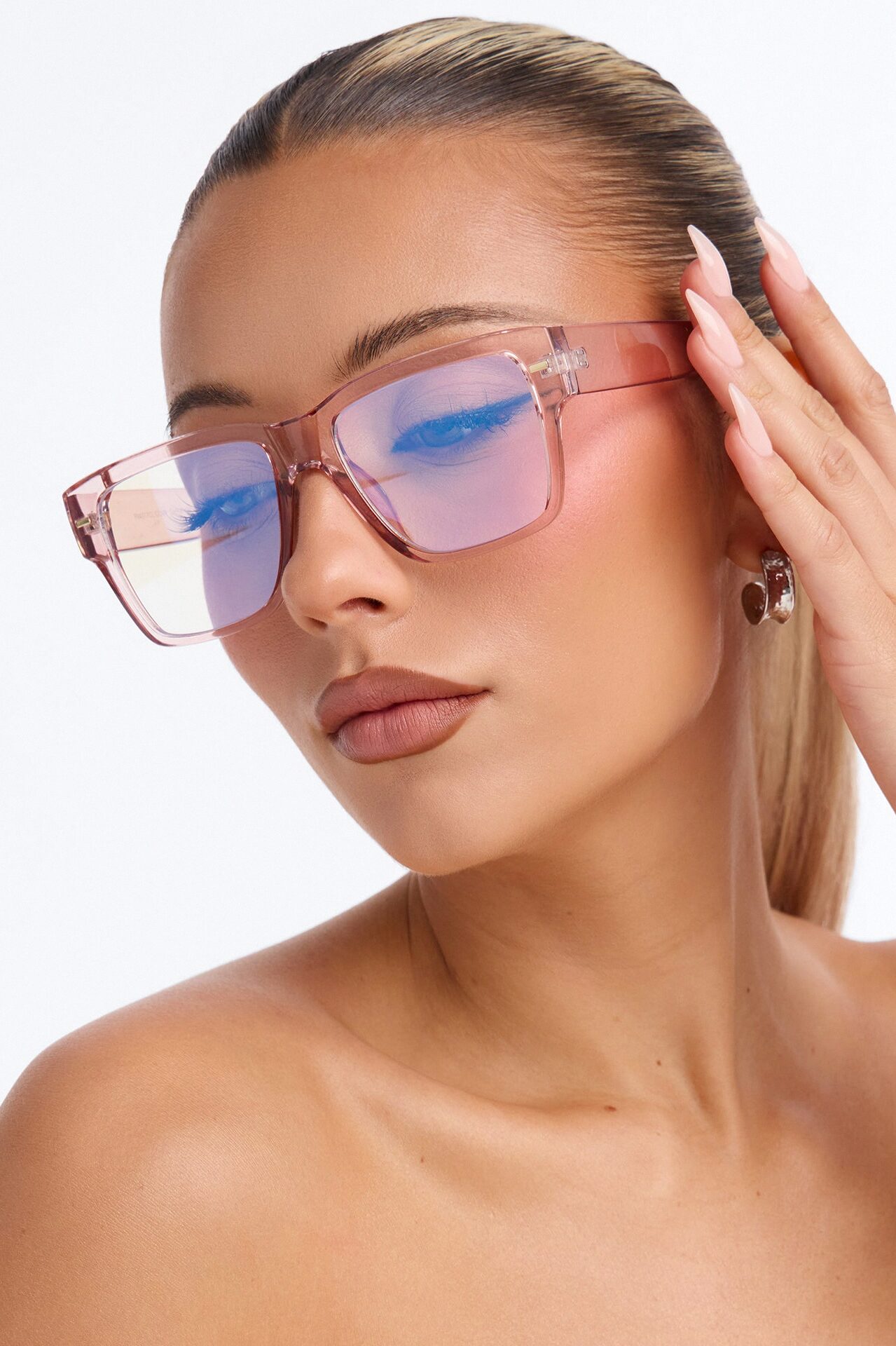 Slay The Hallways Blue Light Glasses - Pink