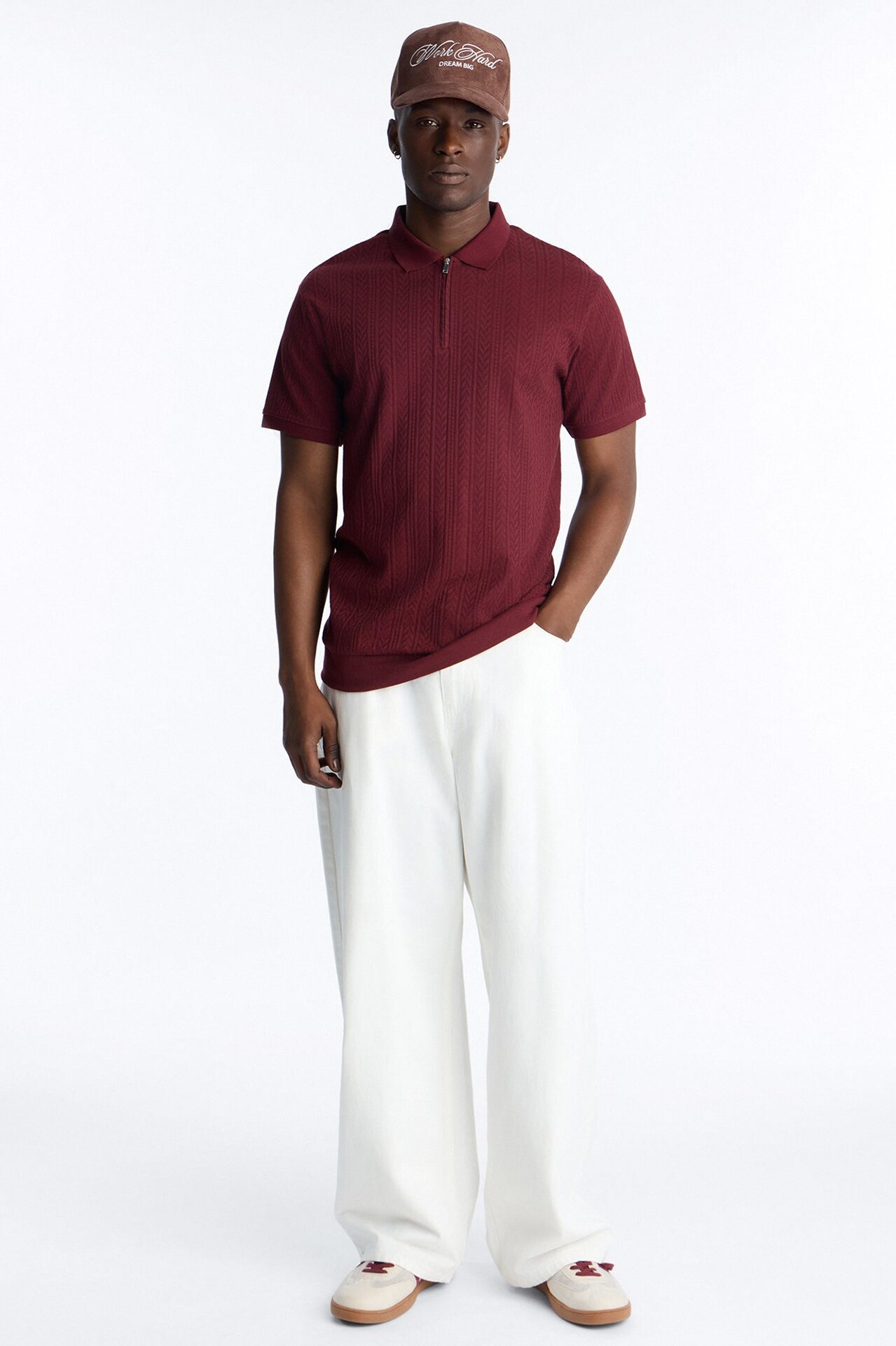 Fairway Short Sleeve Polo - Wine
