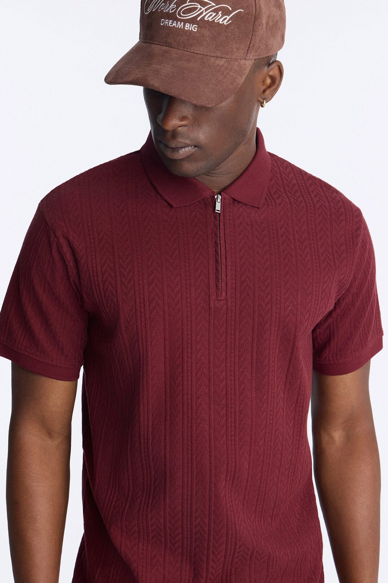 Fairway Short Sleeve Polo - Wine